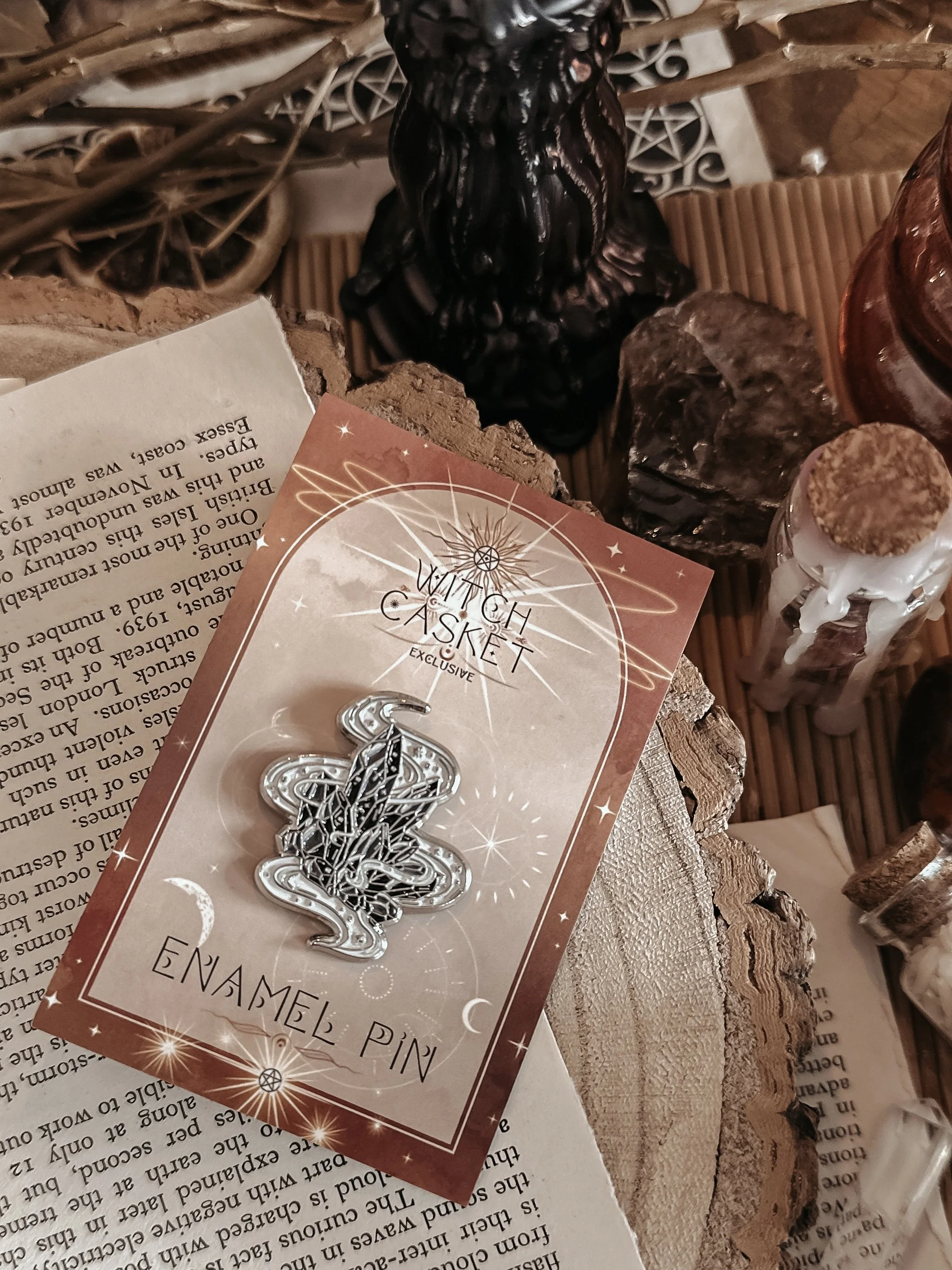 Crystal Vibration Enamel Pin