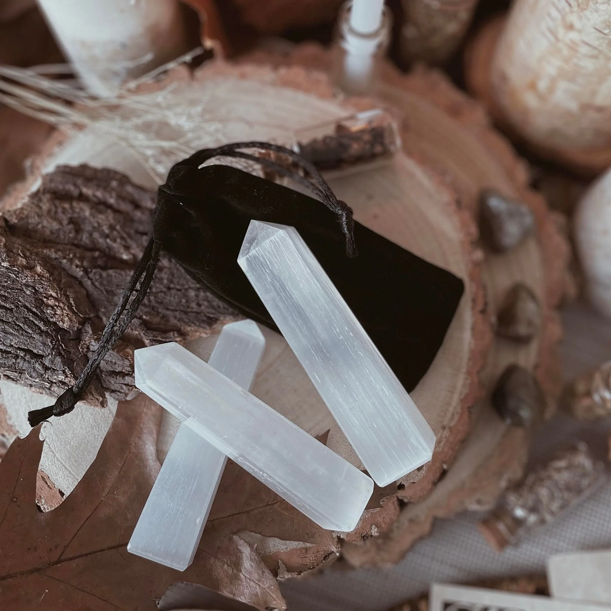 Selenite Obelisk