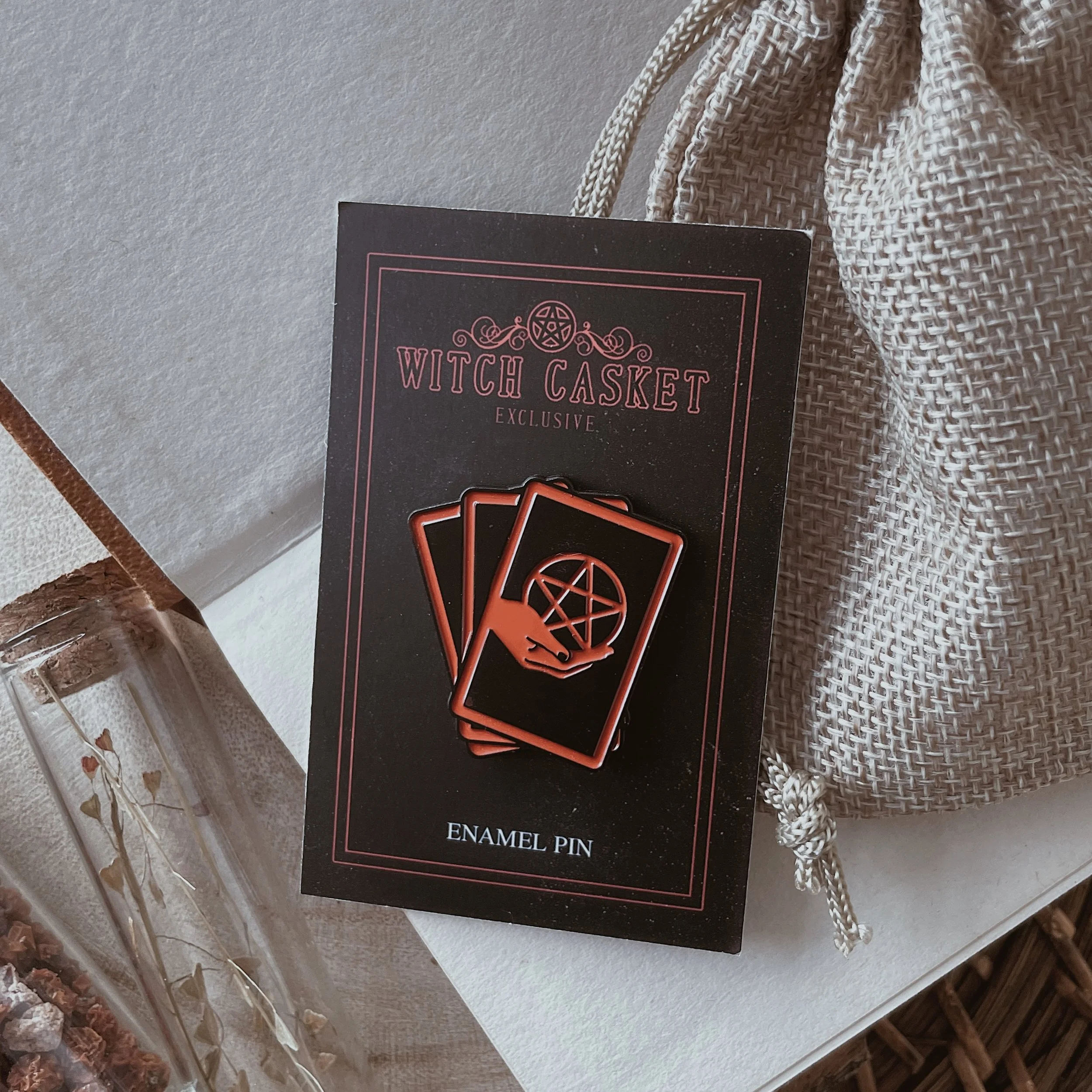 Ace of Pentacles Tarot Enamel Pin