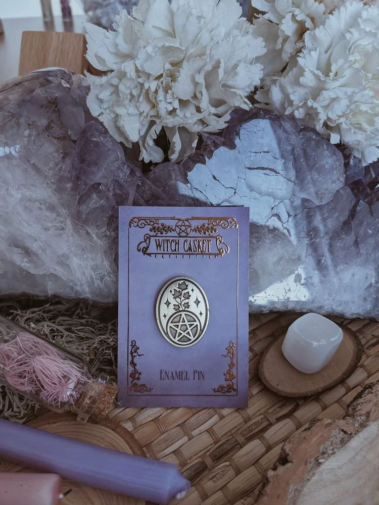 Botanical Pentacle Enamel Pin