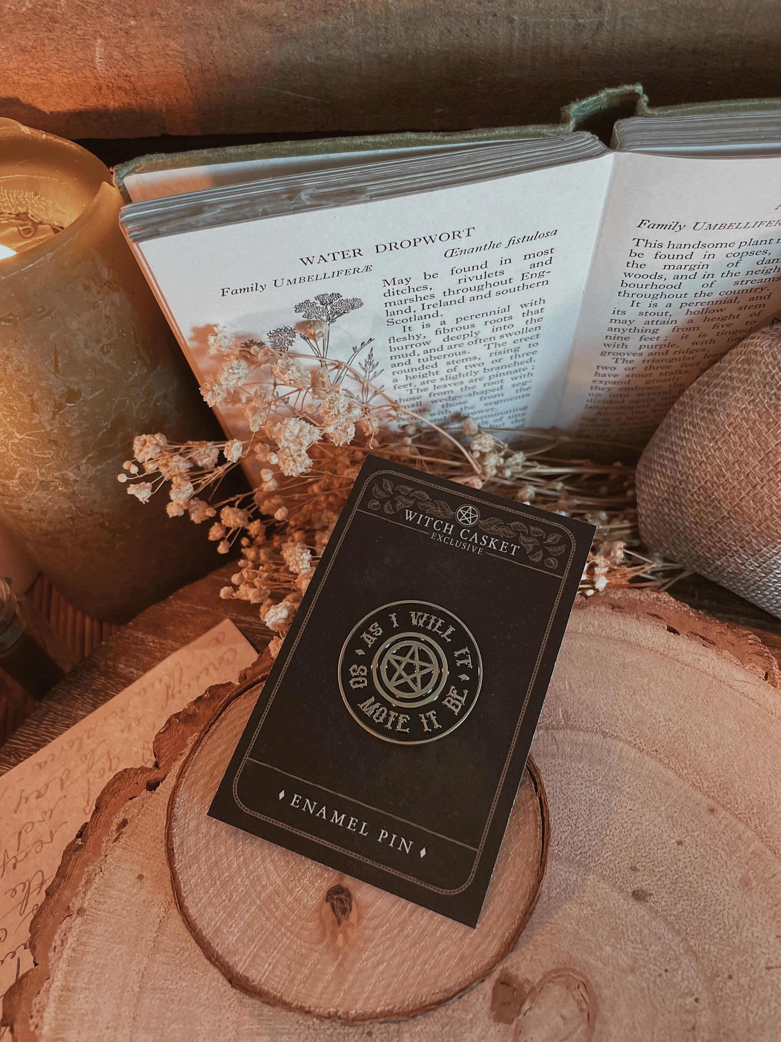 ‘As I will it, so mote it be’ Enamel Pin