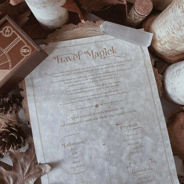 Travel Magick Parchment Scroll