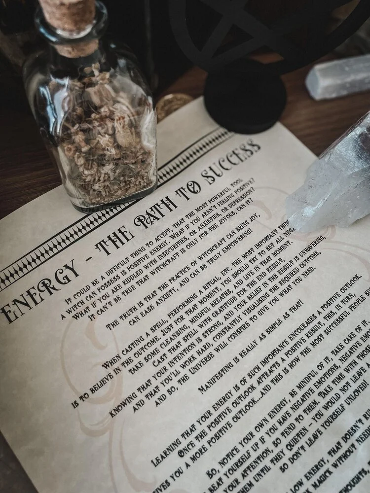 Energy - the Path to Success Parchment Scroll