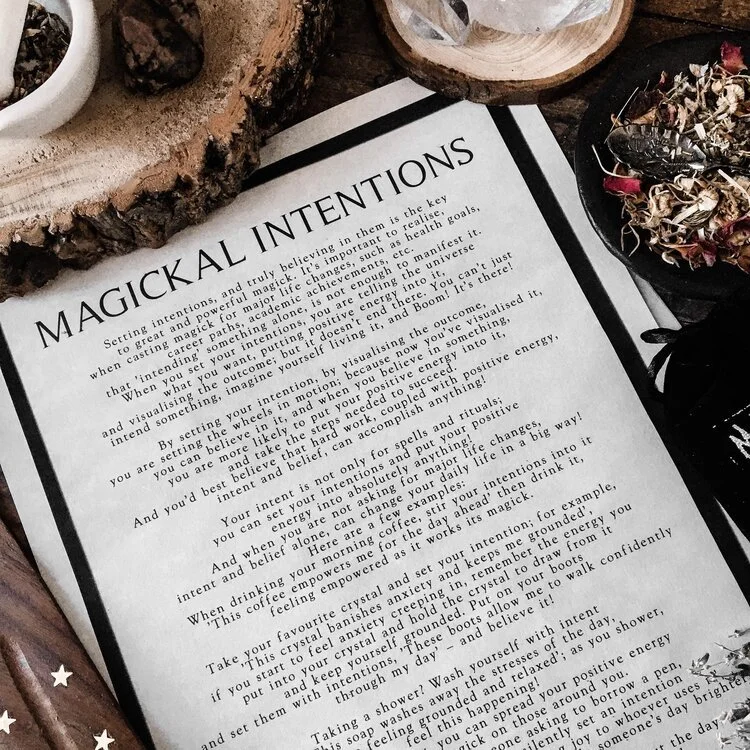 Magickal Intentions Parchment Scroll - October 2020