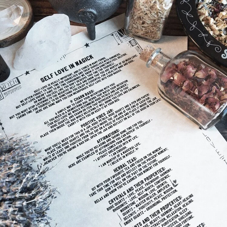 Self Love in Magick Parchment Scroll
