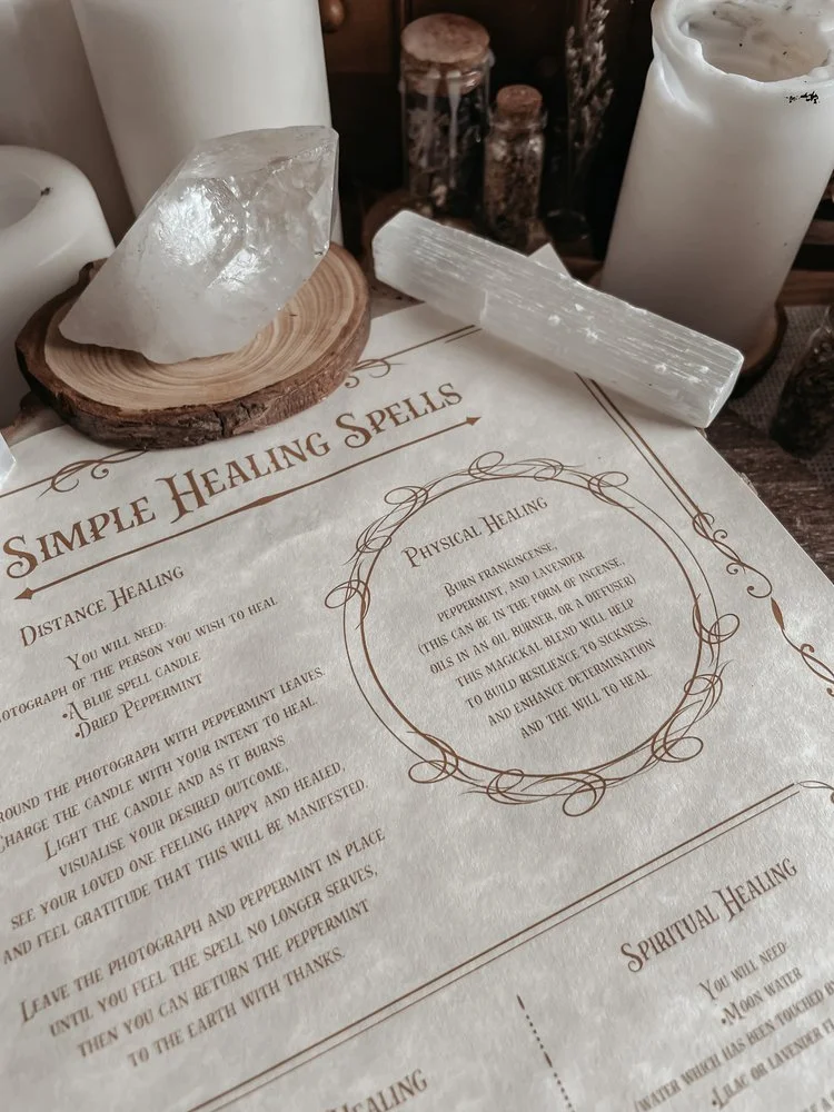 Simple Healing Spells (May 2022) Parchment Scroll