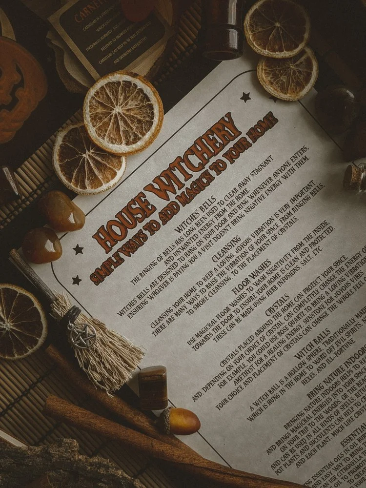 House Witchery Parchment Scroll