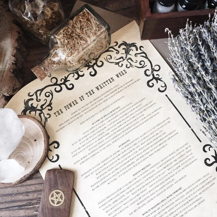 The Power of the Written Word Parchment Scroll