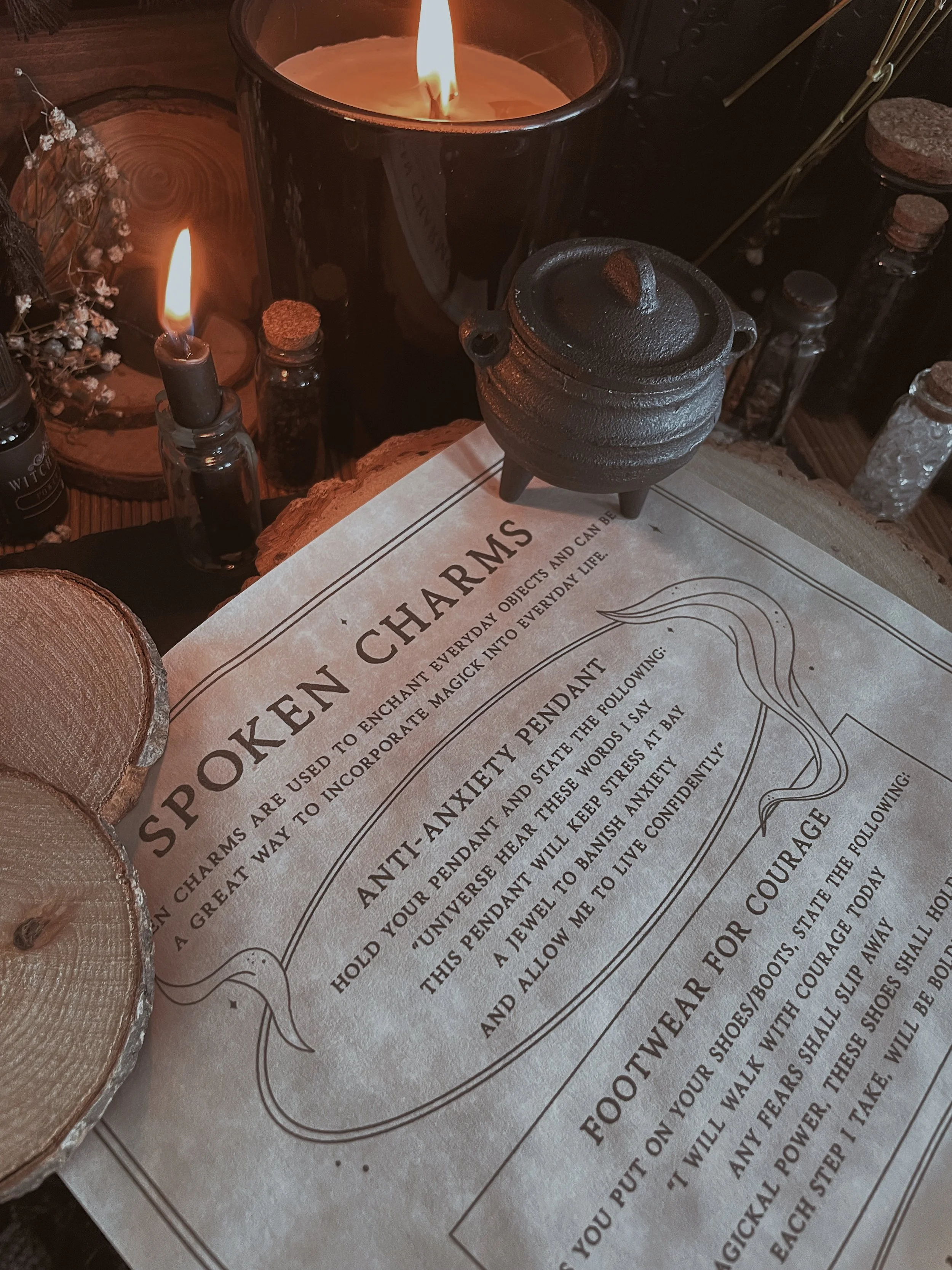 Spoken Charms Parchment Scroll