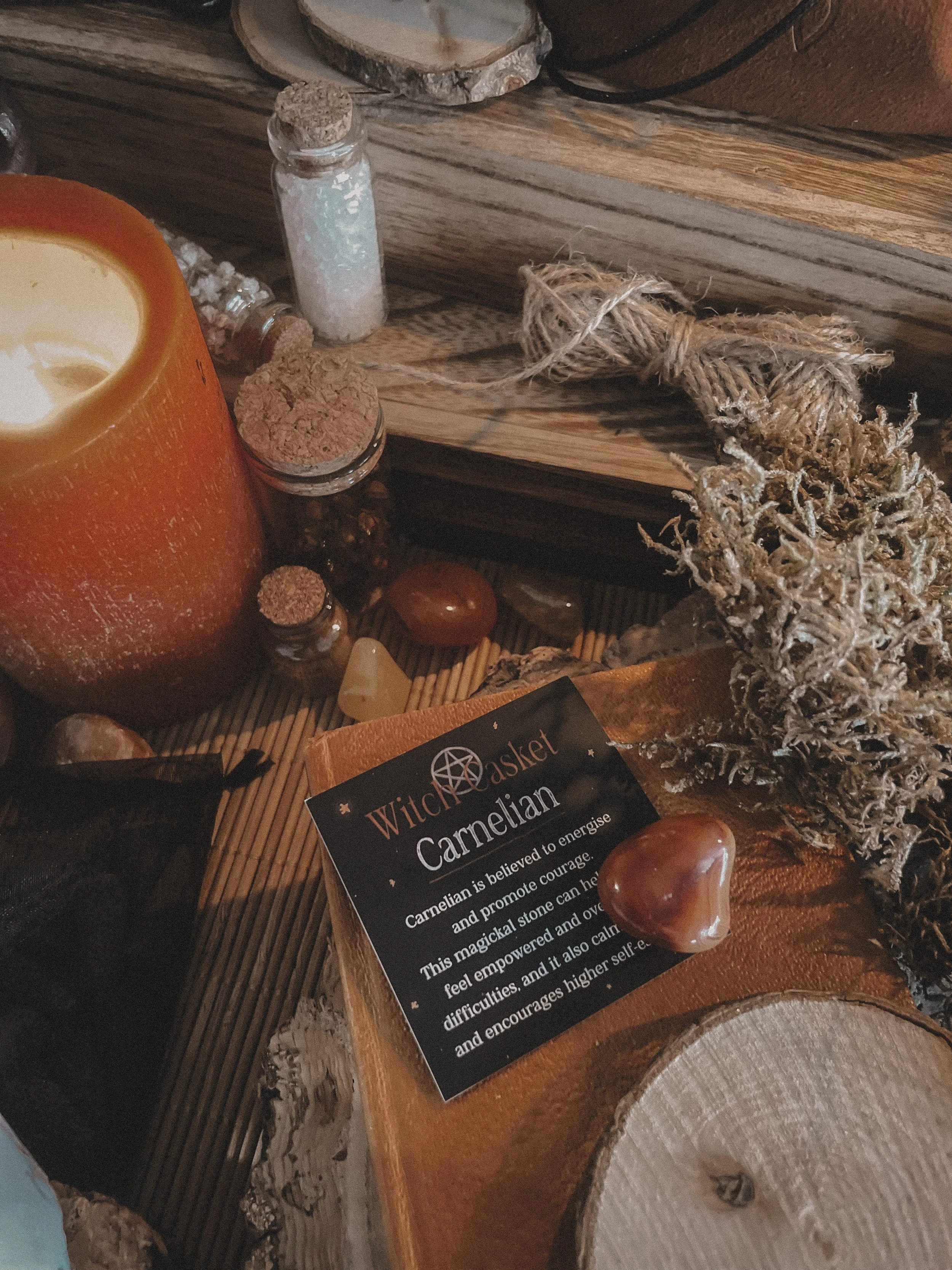 Carnelian & Info Card