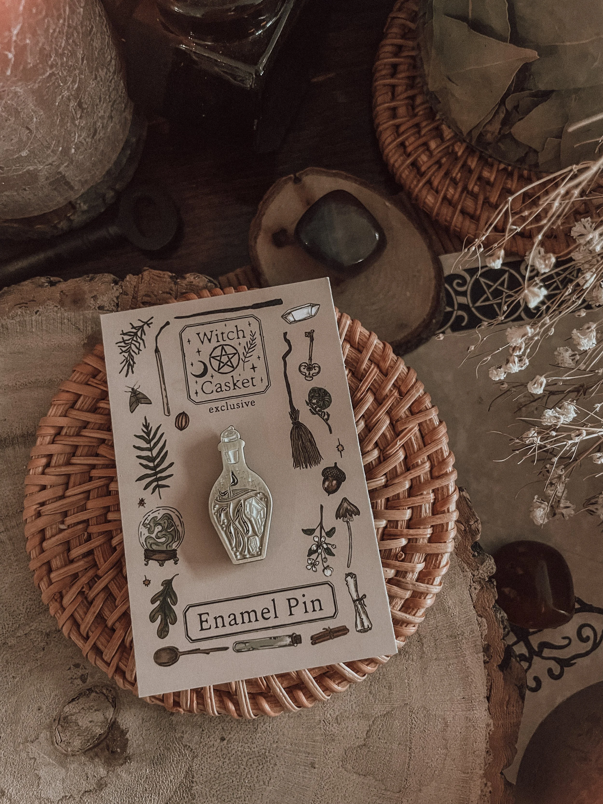 Magickal Charm Bottle Enamel Pin