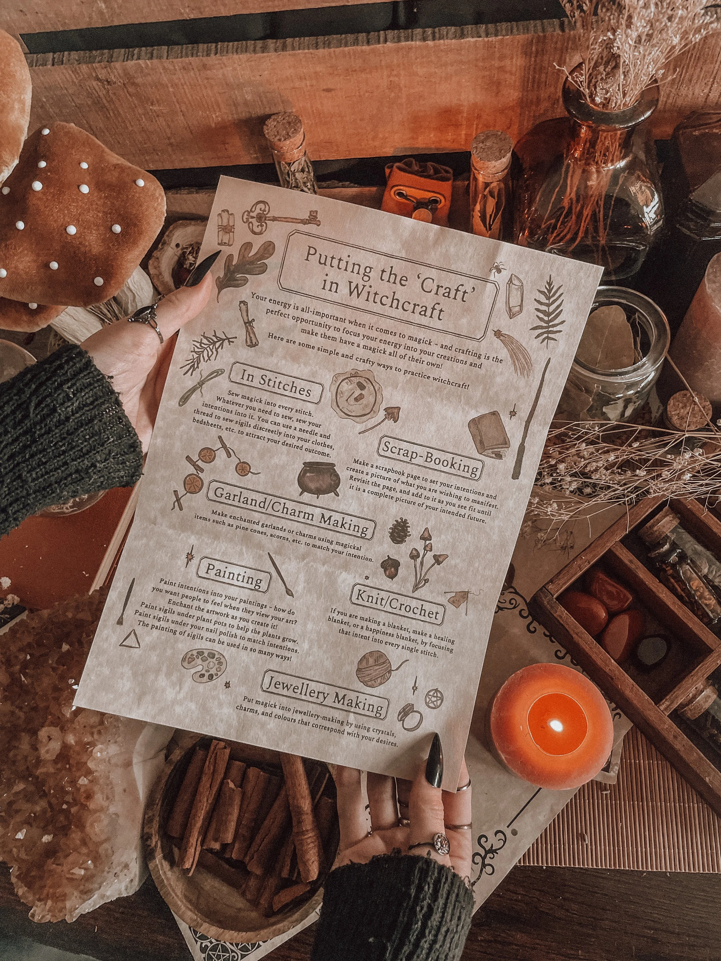 ‘Putting the ‘Craft’ in Witchcraft’ Parchment Scroll