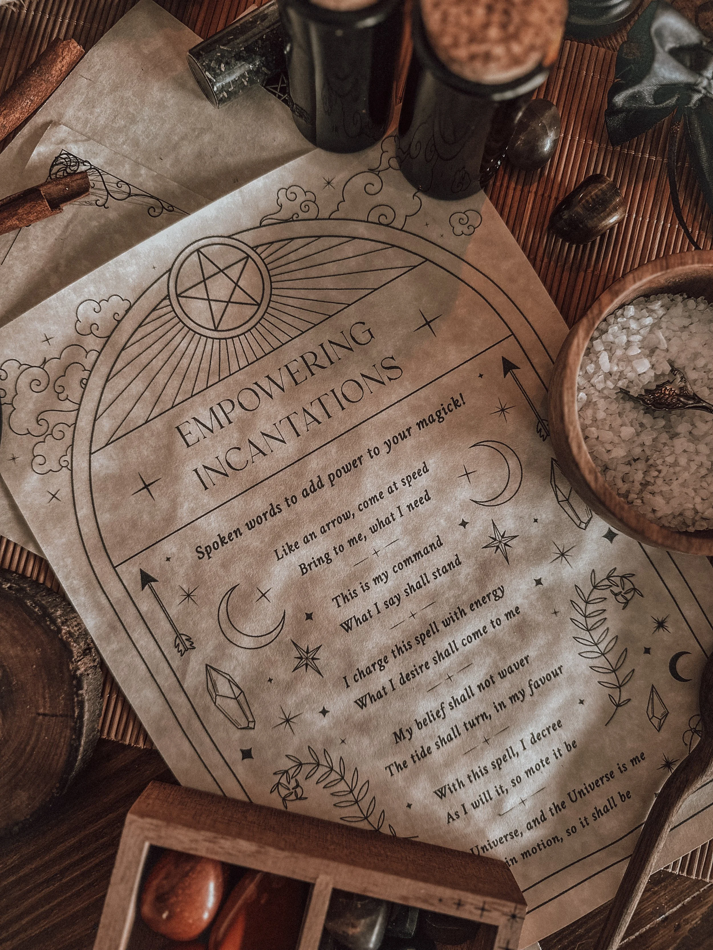 Empowering Incantations – Parchment Scroll
