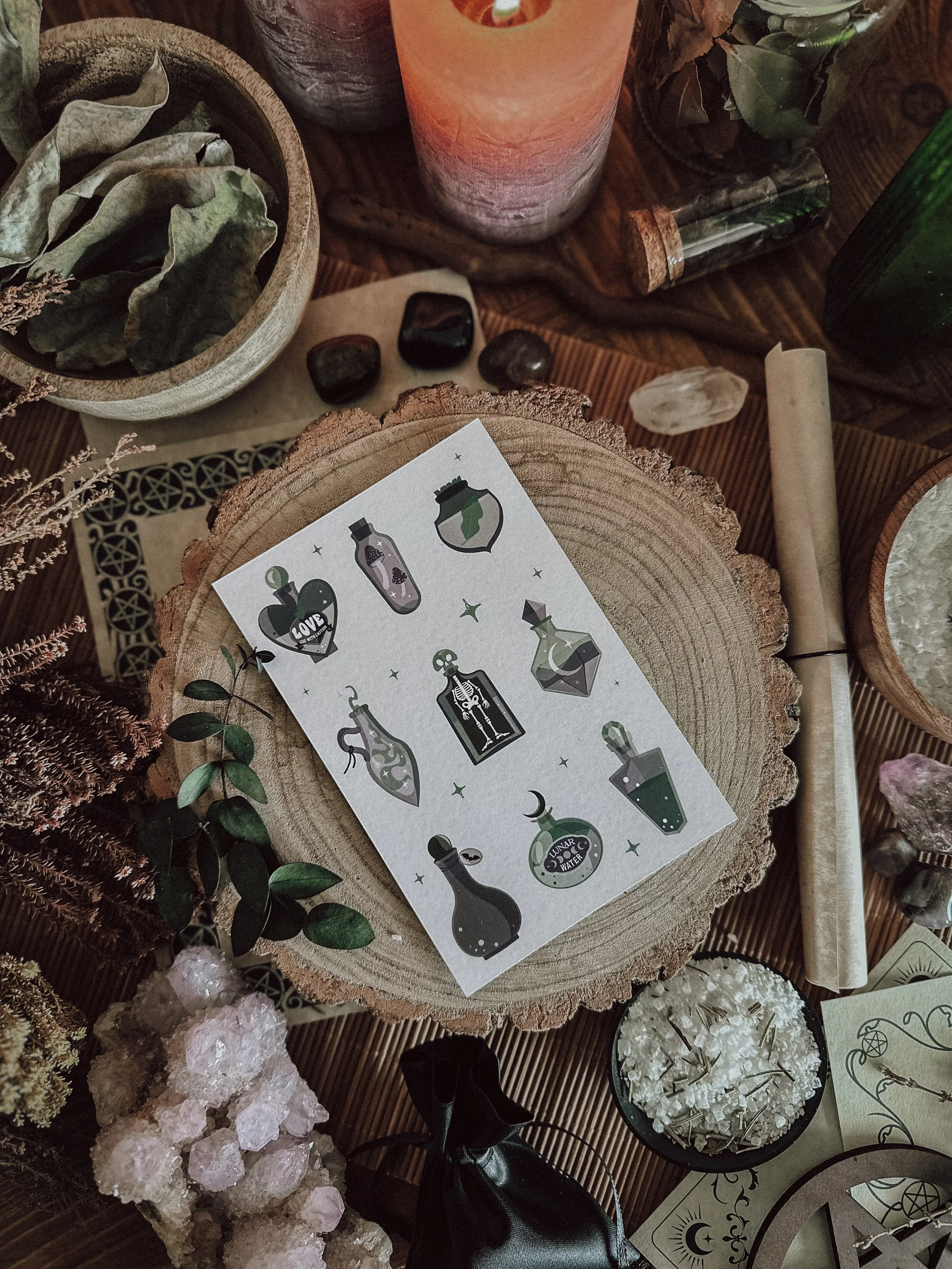 ‘Potions, Elixirs, & Tinctures’ Art Print