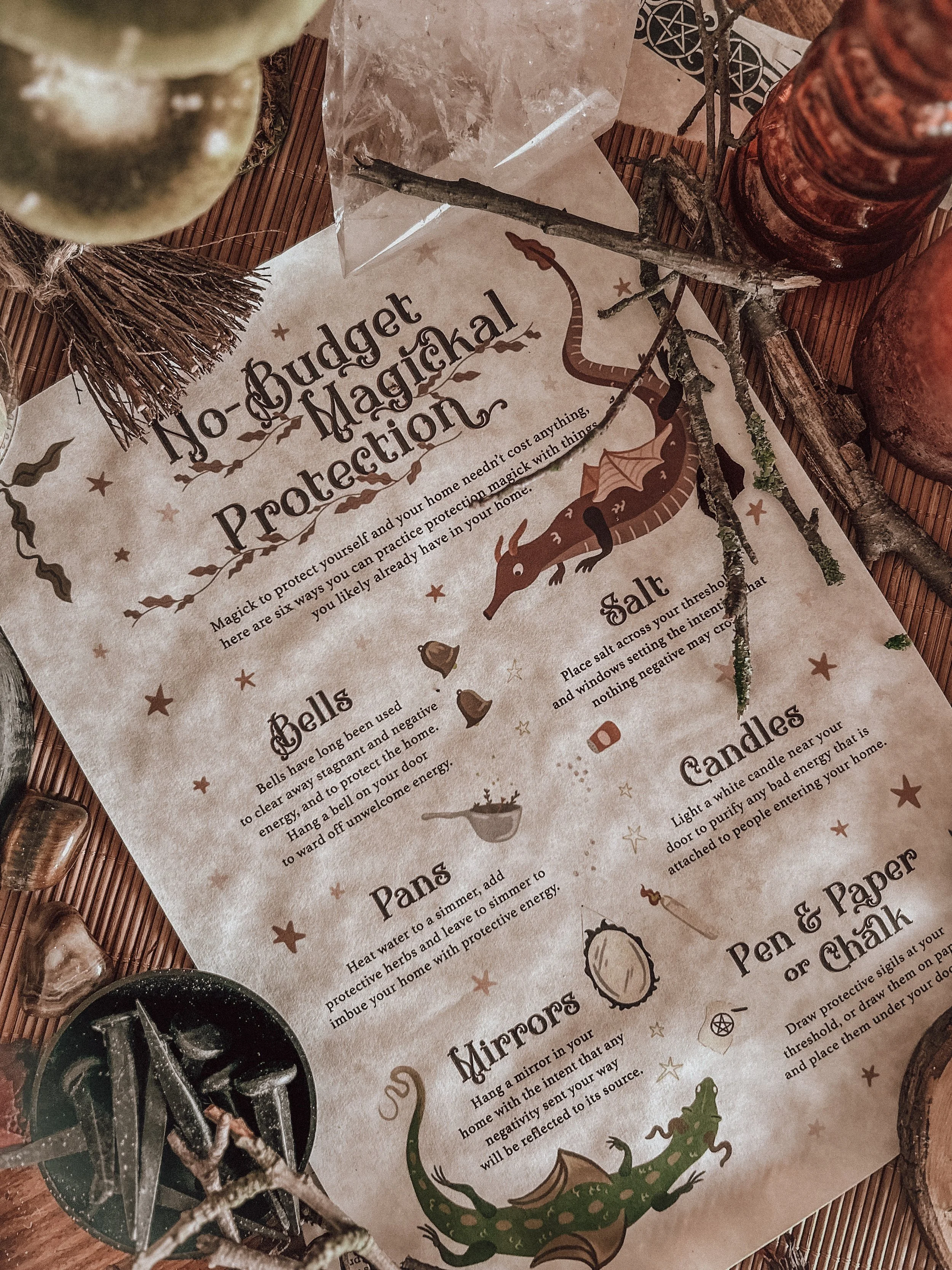 No-Budget Magickal Protection Parchment Scroll