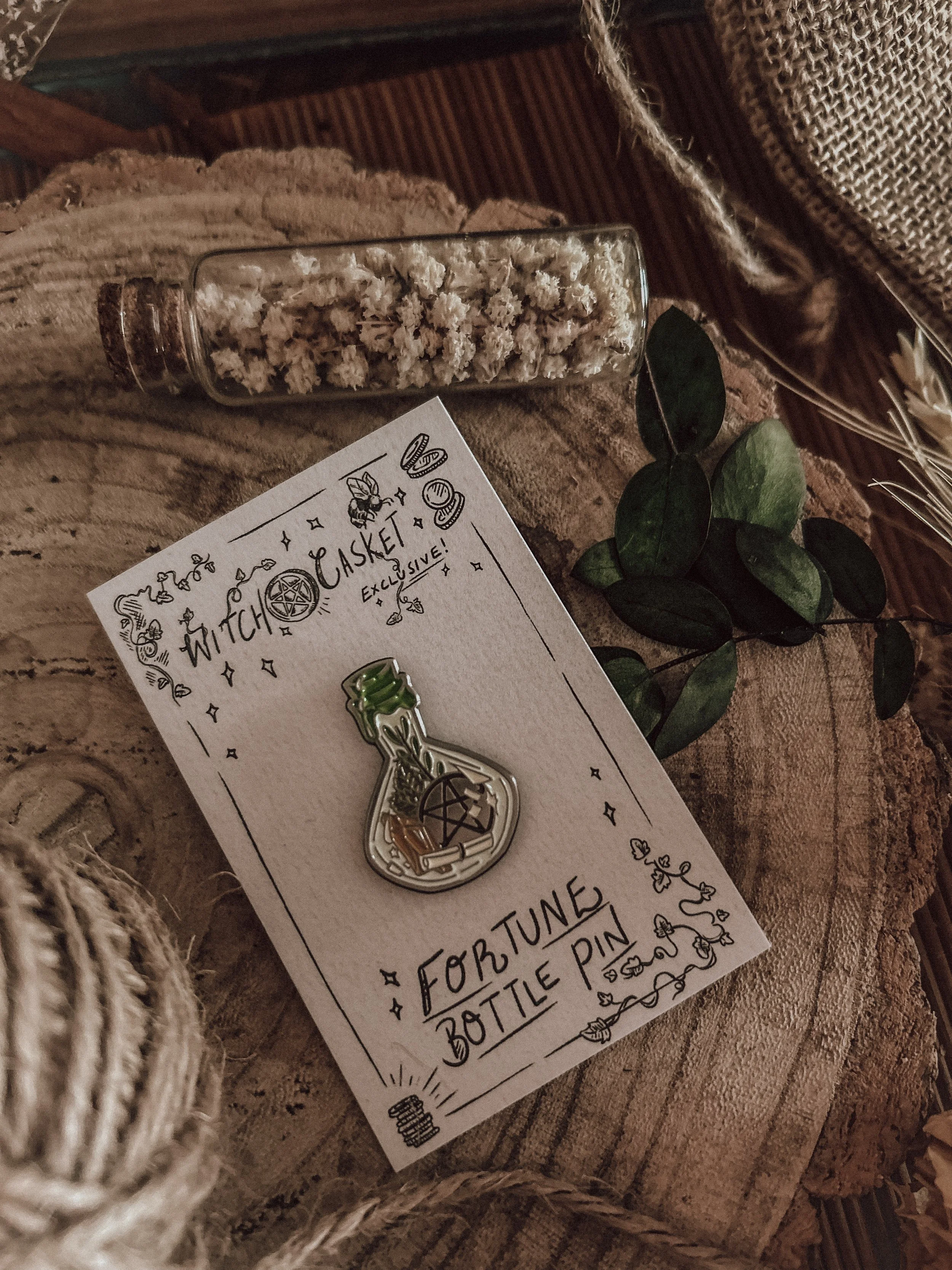 Fortune Bottle Enamel Pin