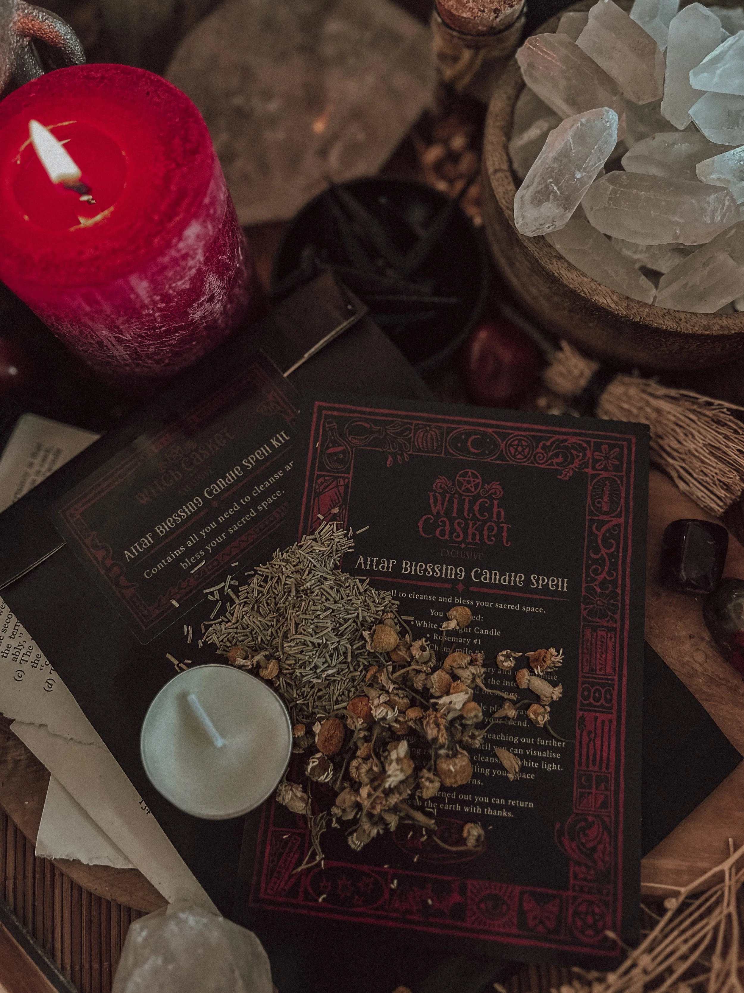 Altar Blessing Candle Spell Kit