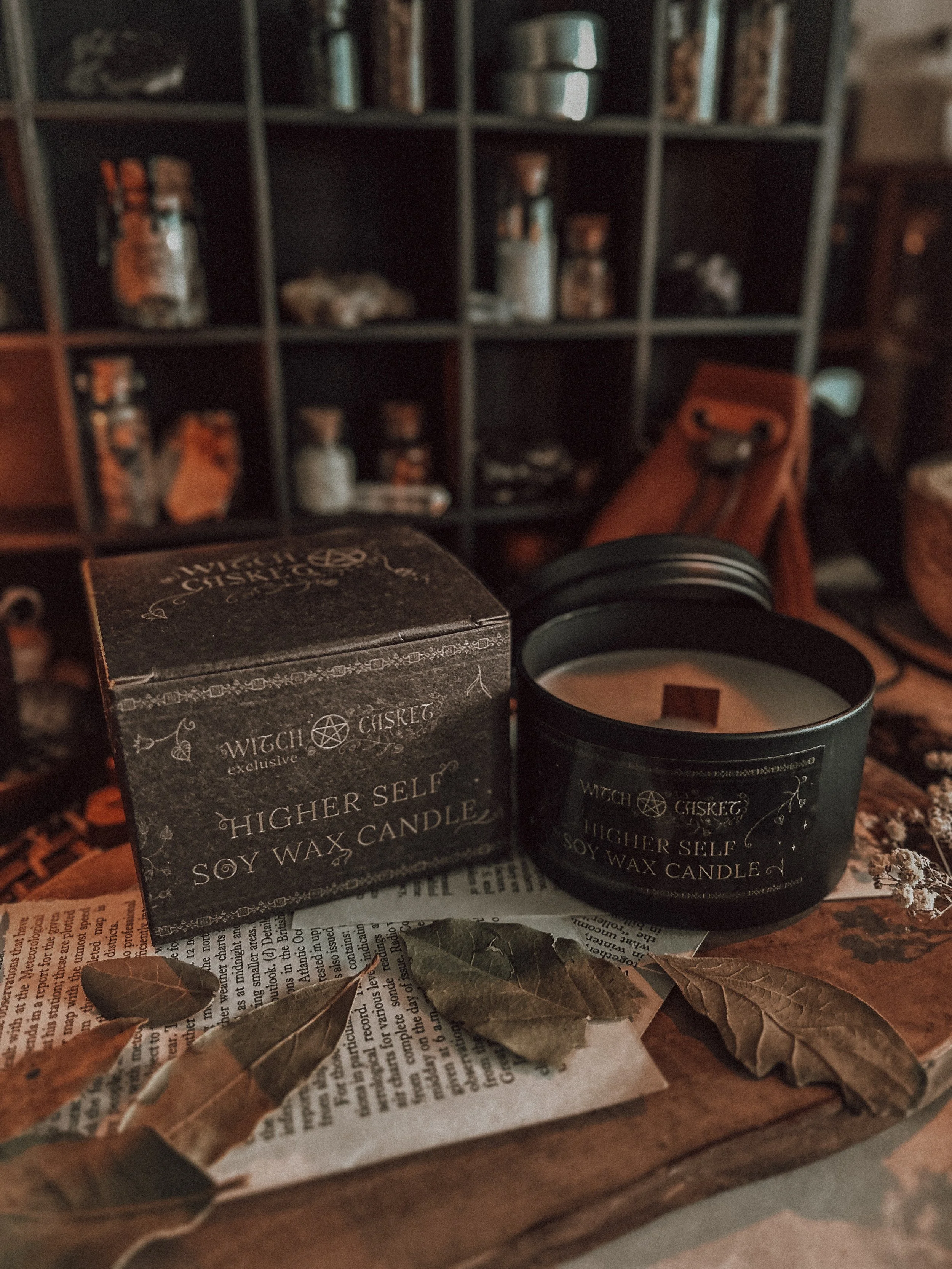 Higher self soy candle Witch Casket1.jpg