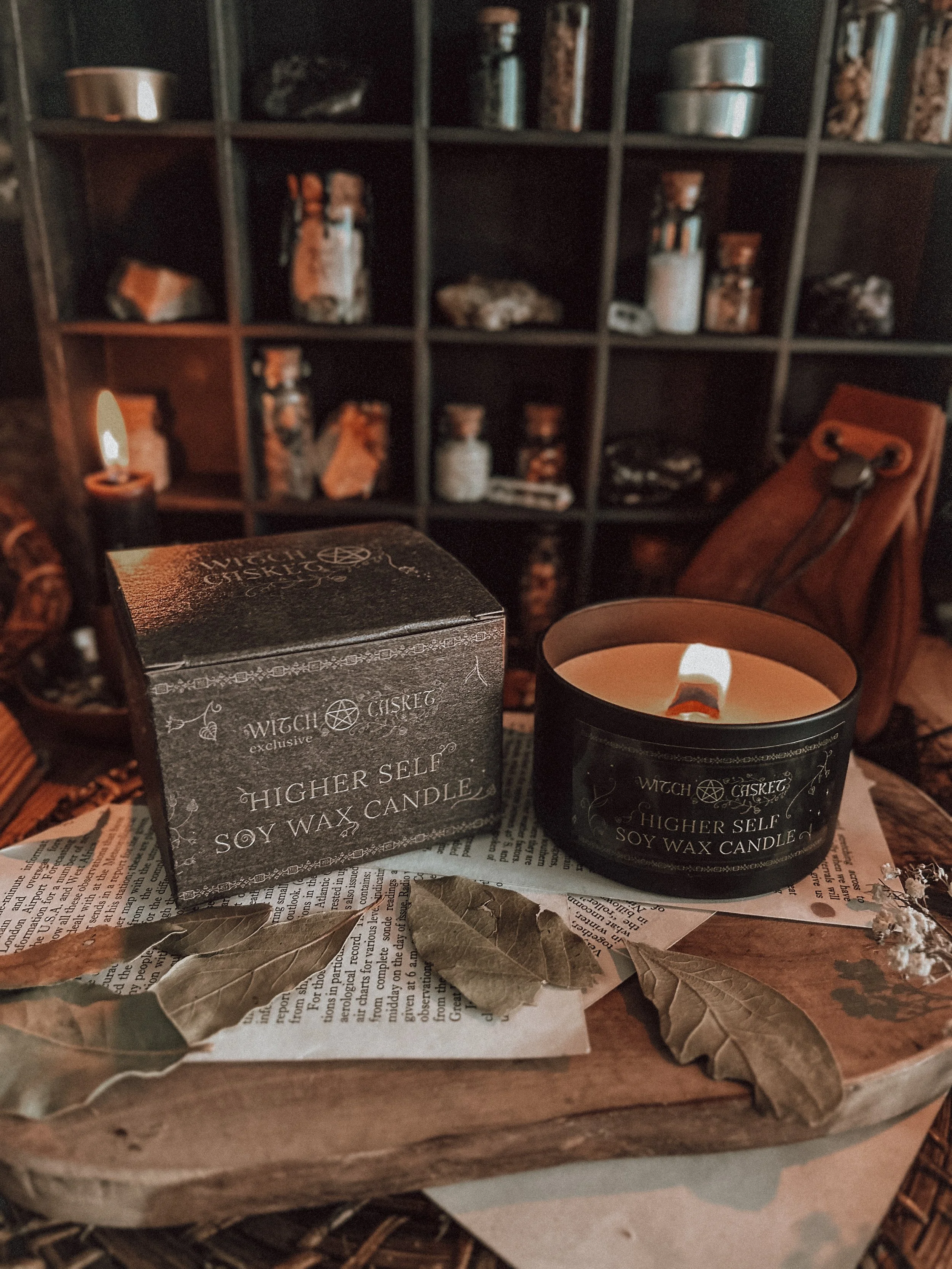 Higher self soy candle Witch Casket.jpg