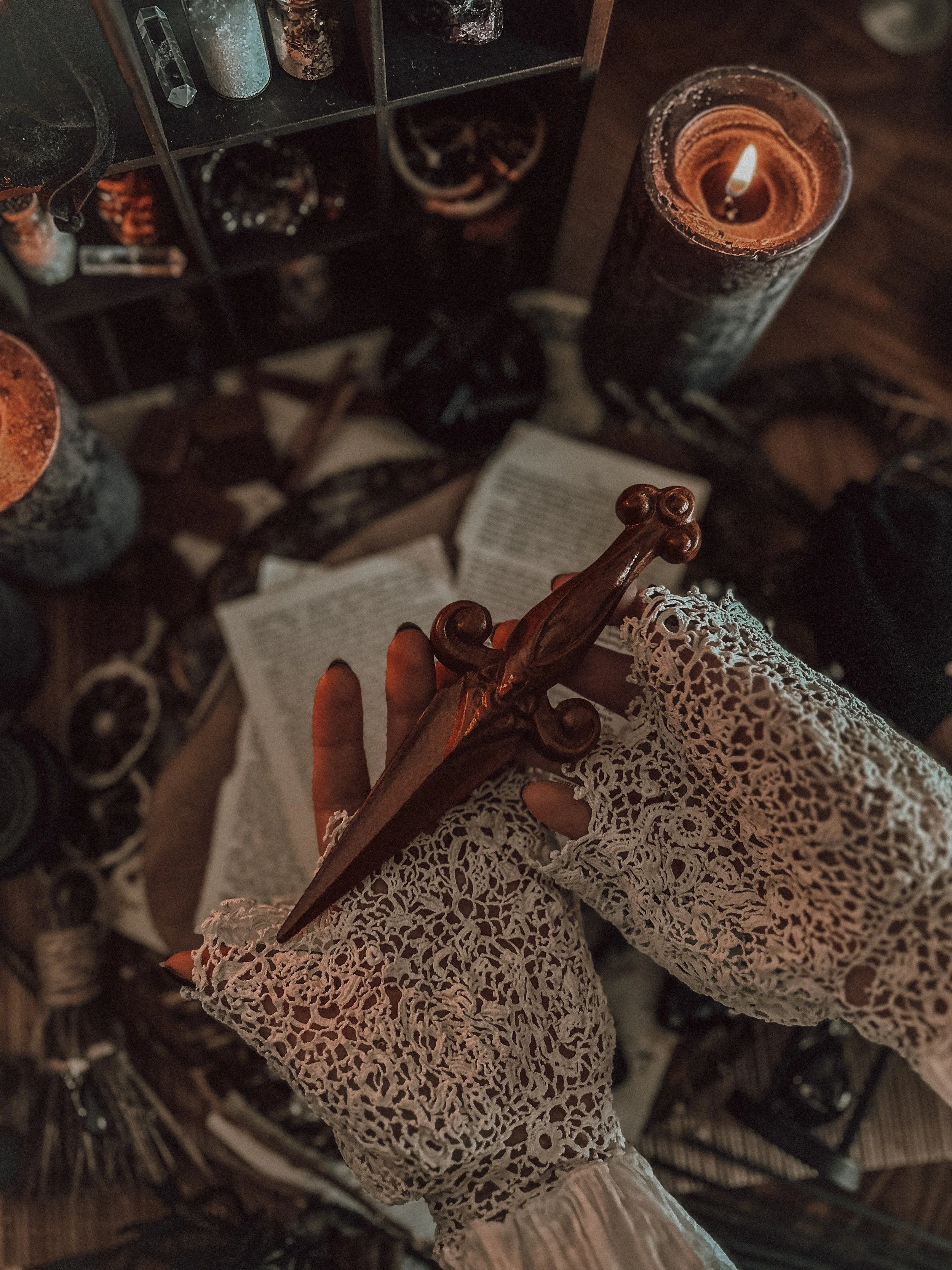 Beech Wood Athame