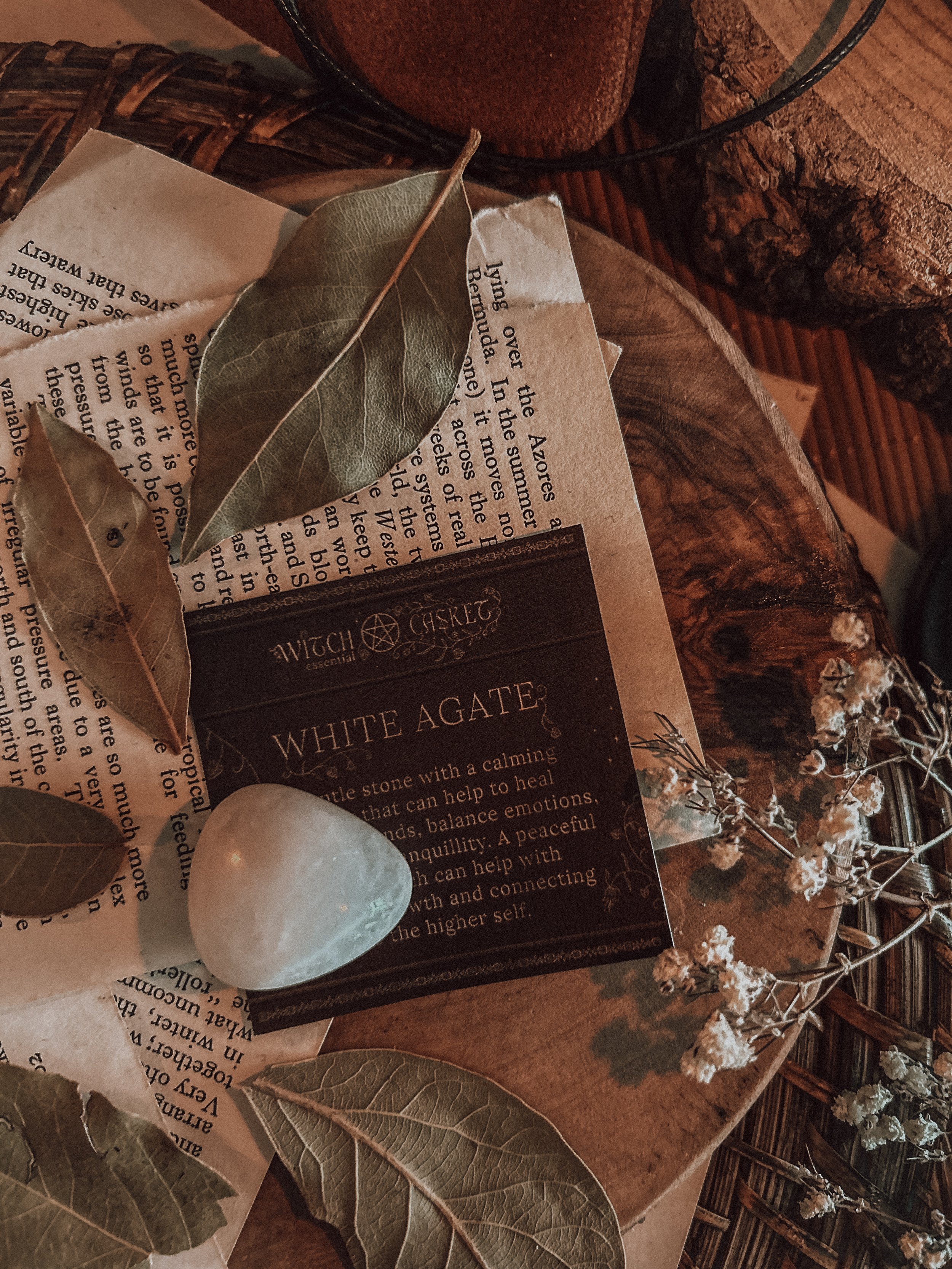 White Agate Tumbled Stone