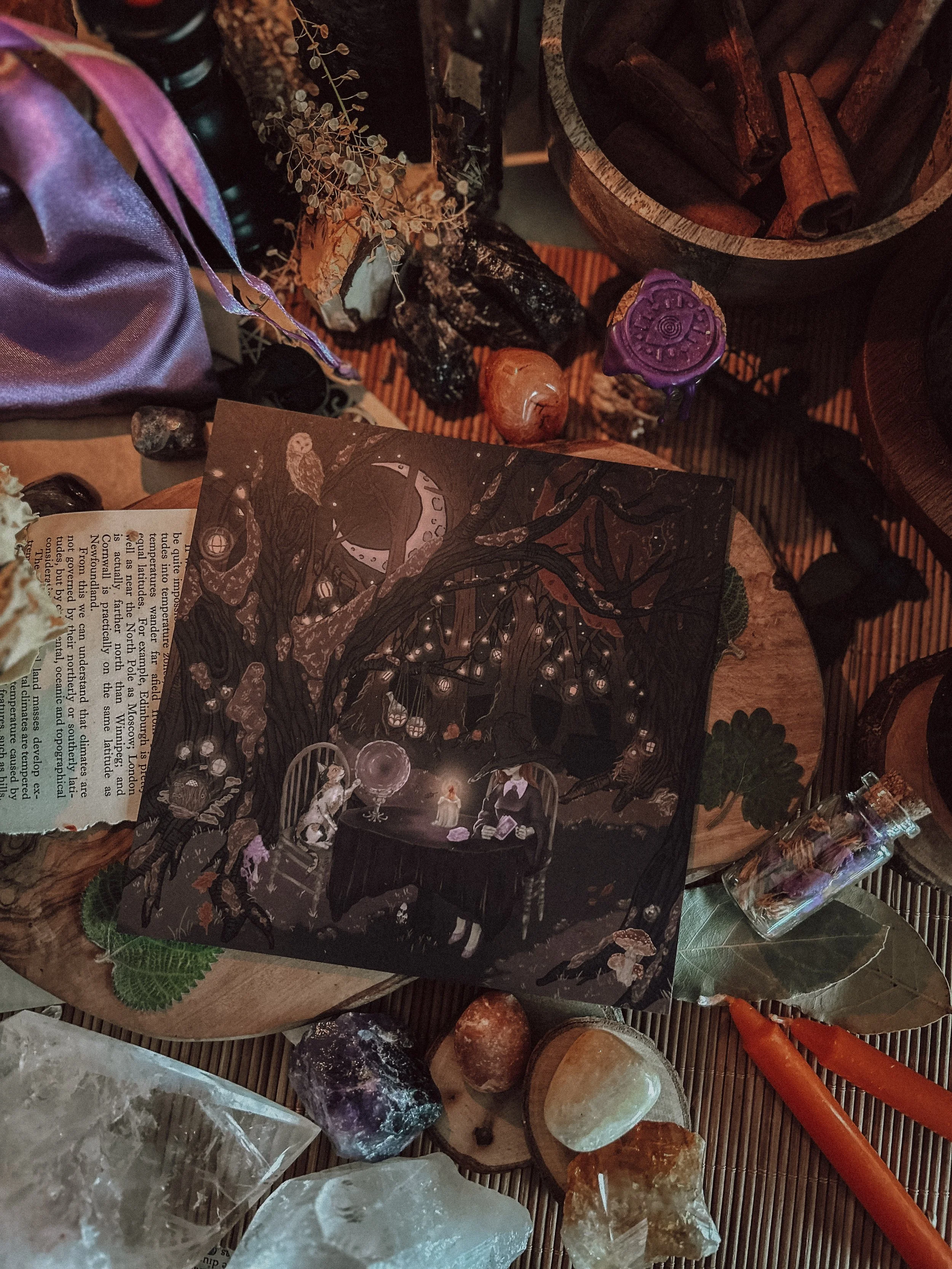 Woodland Divination Monthly Manifestations Art Print