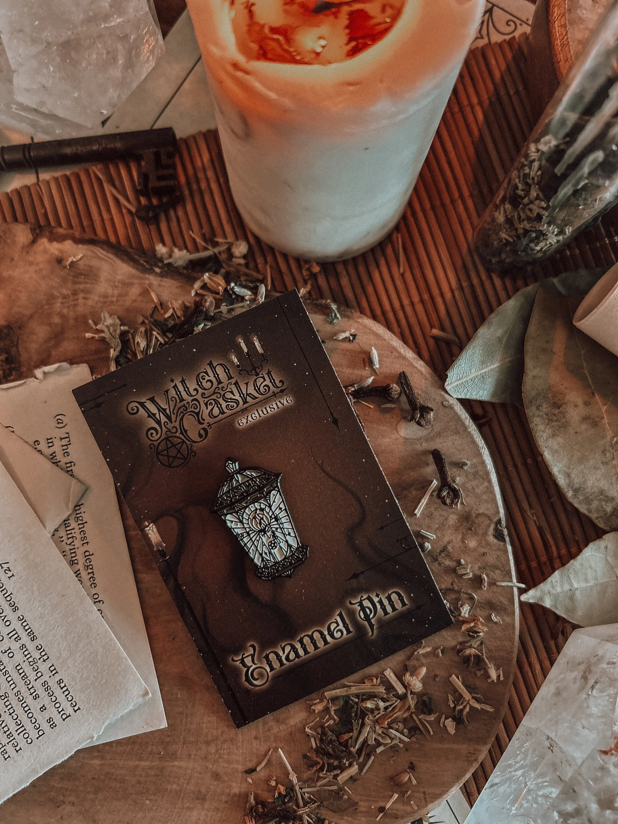 ‘Witch’s Lantern’ Enamel Pin
