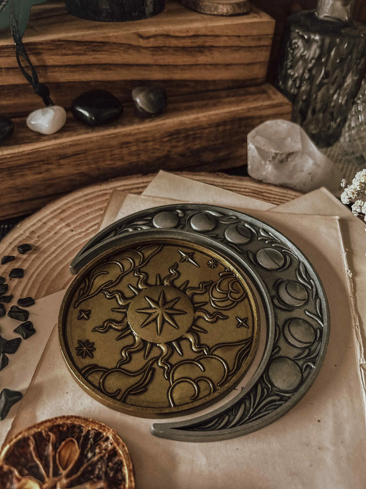 Sun & Moon Altar Tray Set