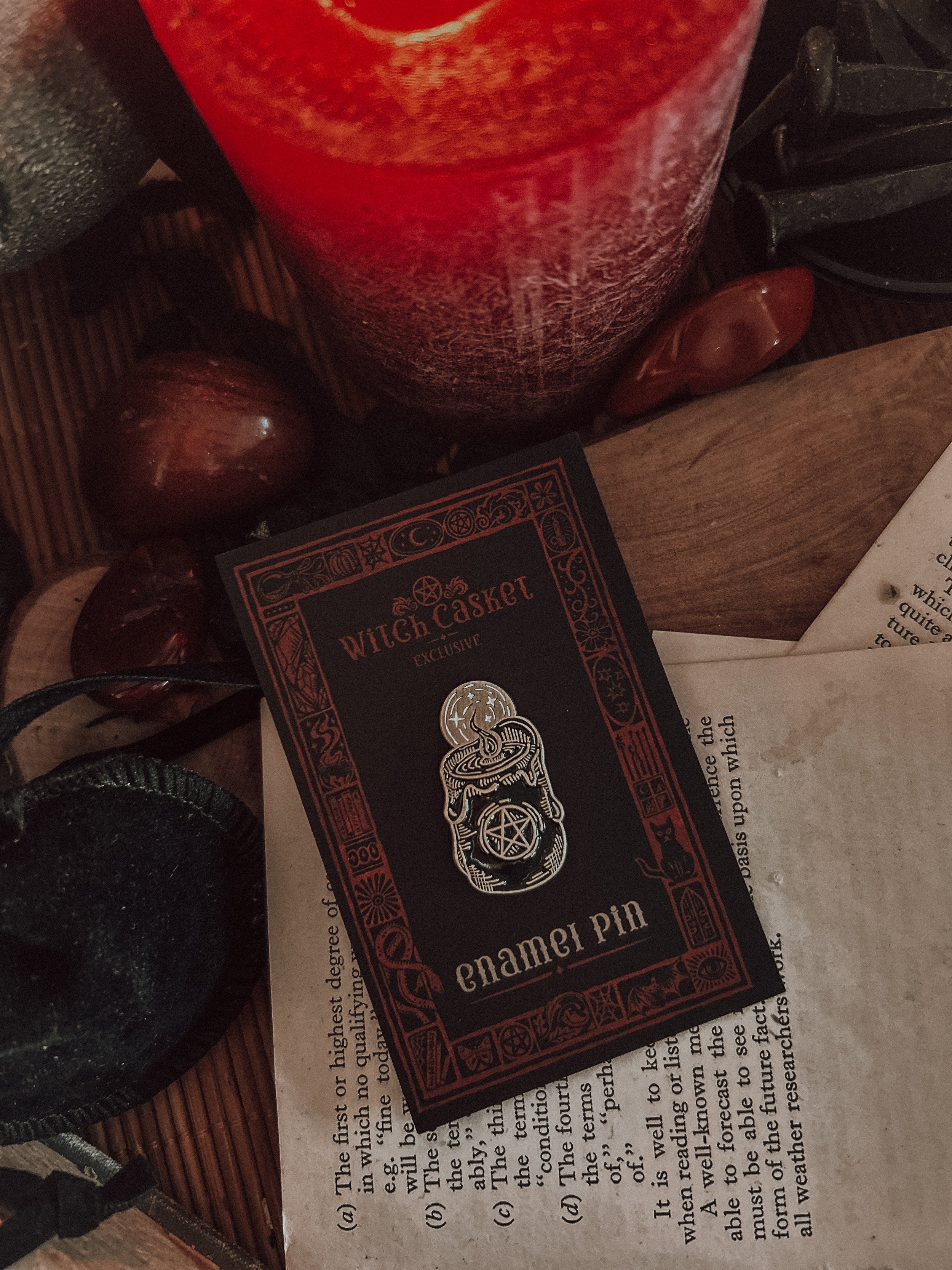 Banishing Black Candle– Enamel Pin