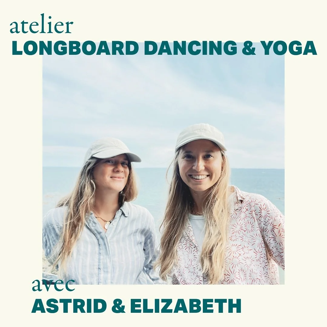 🌞 ATELIER LONGBOARD DANCING ET YOGA avec @astrid_alibk de @longboard_dans et @eli.nash_ de @metanoiayoga.carnac 

On est SUPER heureuses vous proposer cet atelier que l&rsquo;on a en t&ecirc;te depuis presque ✌🏼ans ! Mais le voil&agrave; enfin 🥳

