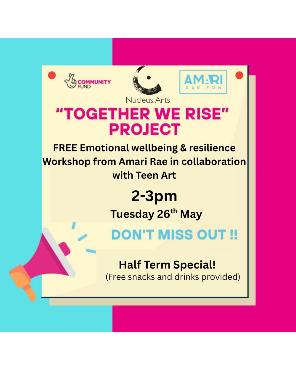 FREE Wellbeing workshop &amp; Teen Art