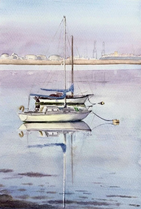 Harbour Serenity_Watercolour on Paper_Noureen Englefield.jpg
