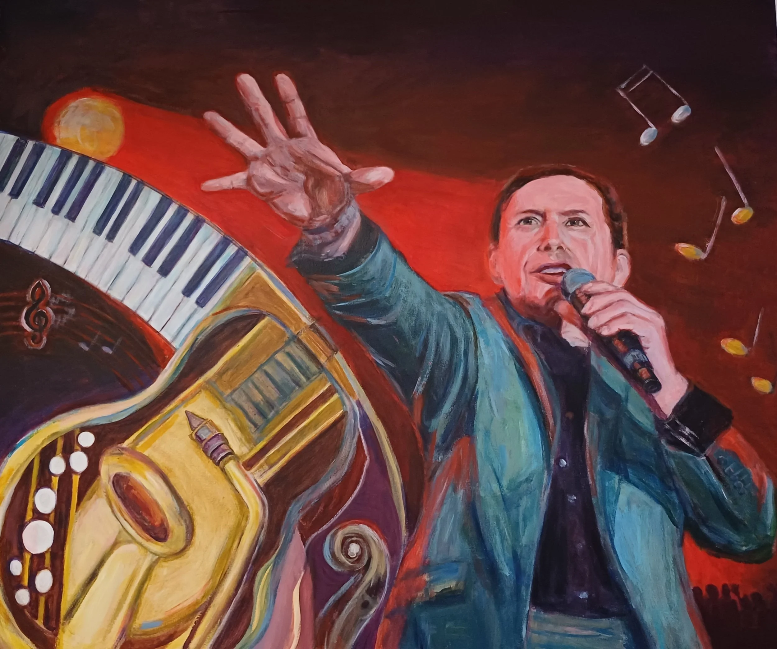 Randa Saab, Jools music, 2023, acrylic on canvas 140x100cm.jpg