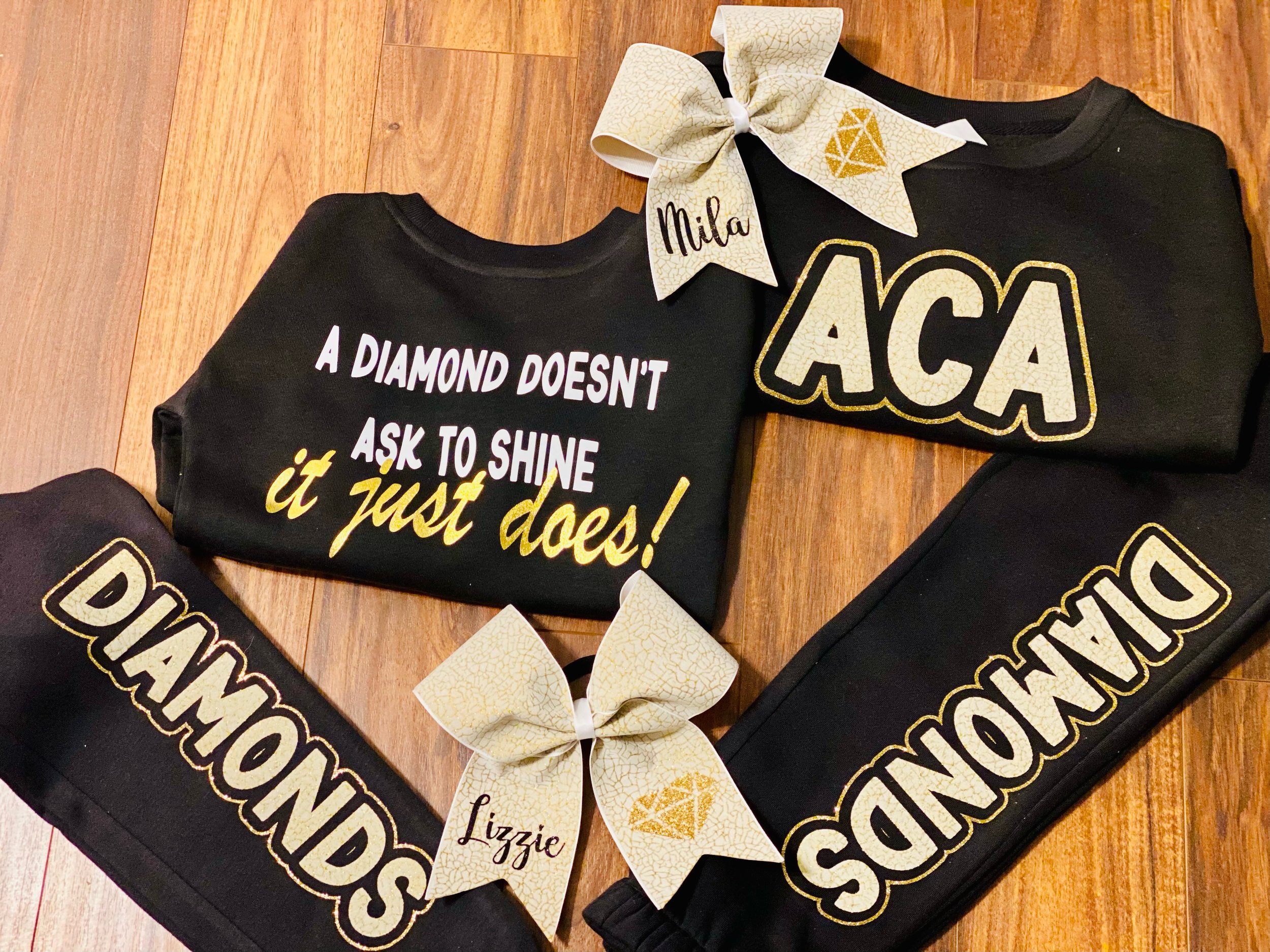 Sweatsuit and Bow Set