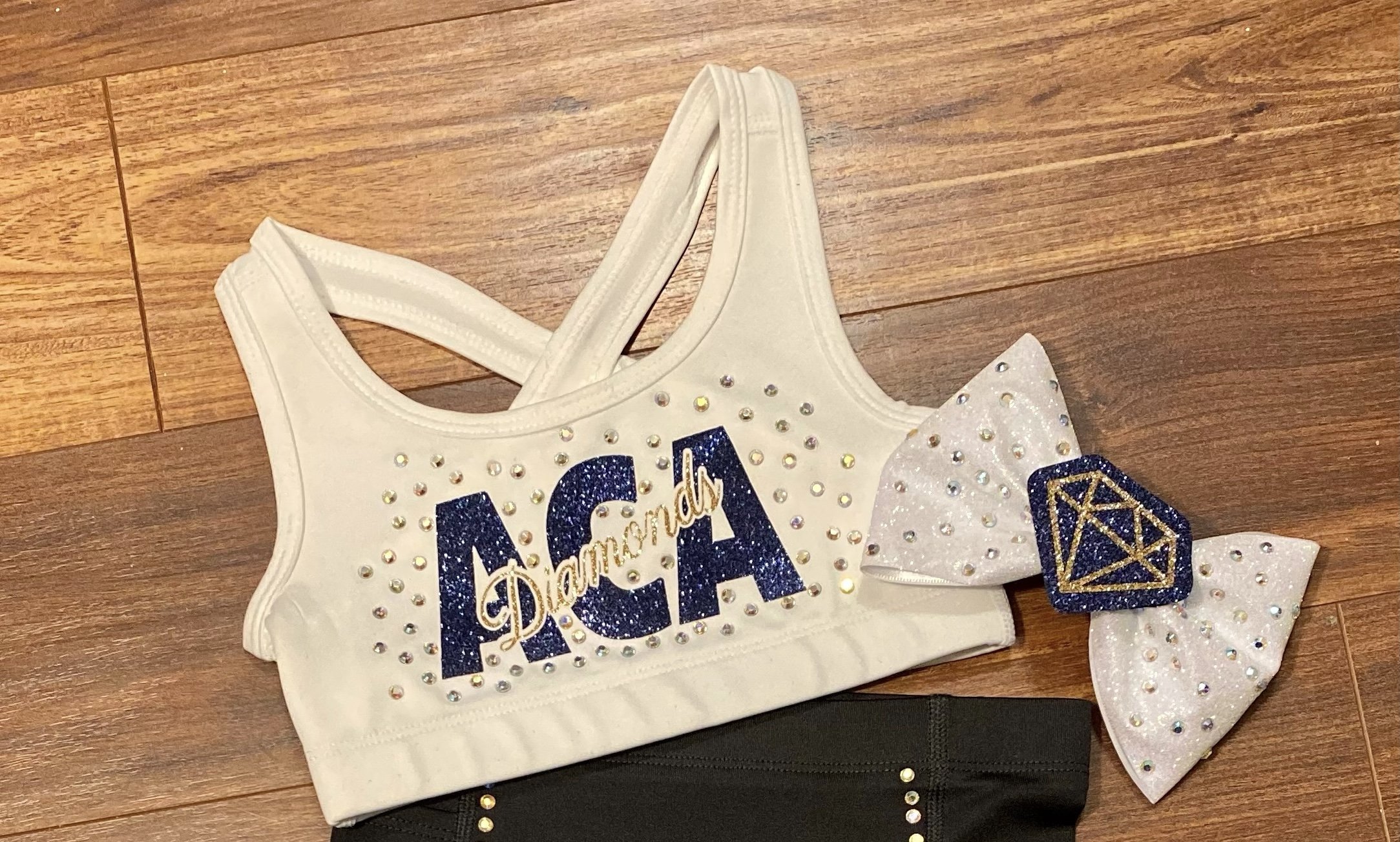 Bling Sports Bra and Bow