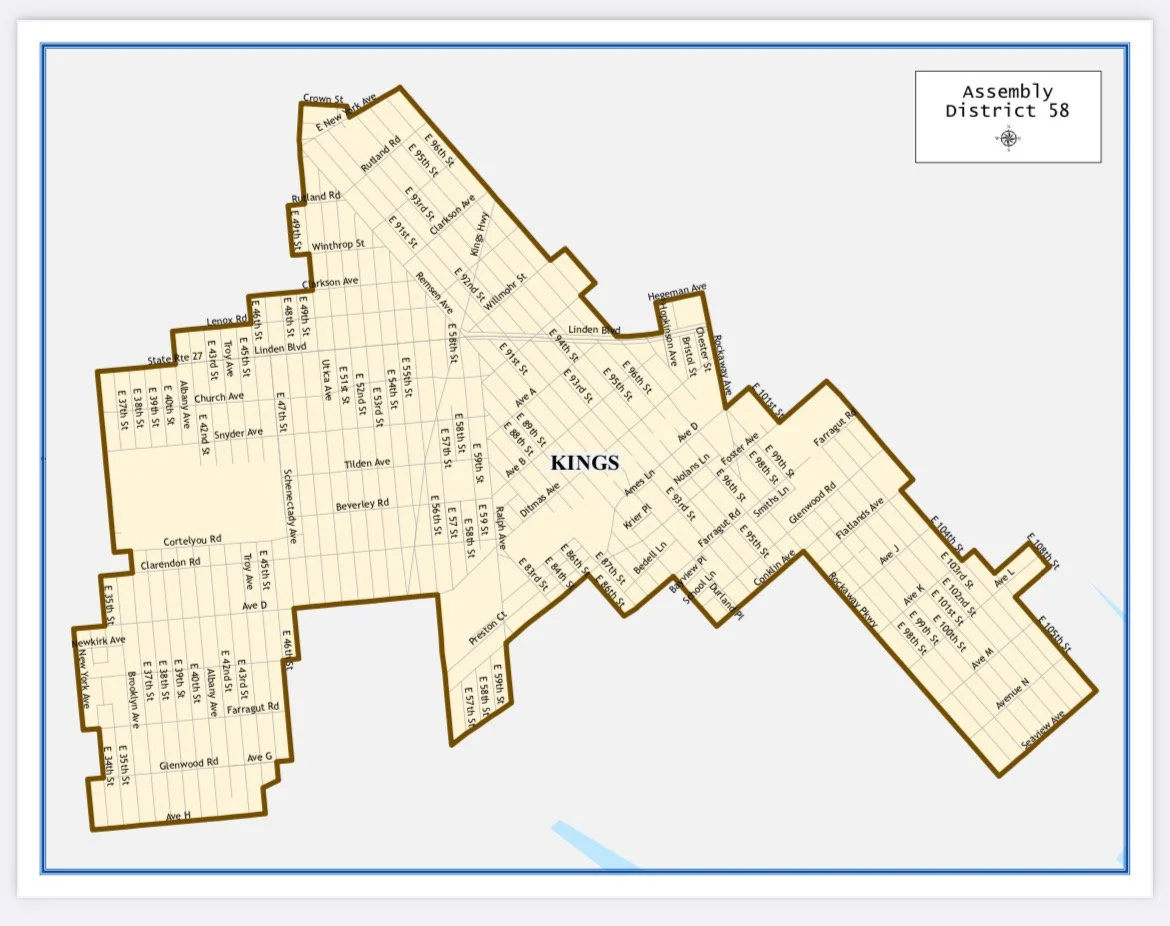 assembly district 58 map