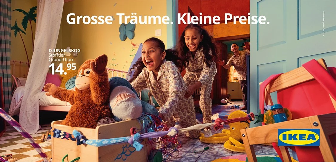 IKEA, BIG DREAMS SMALL PRICES KAMPAGNE Retouching/Proofing/Datenaufbereitung und Druck-PDF erstellt.