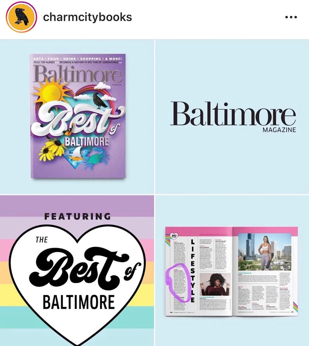 Congratulations to @charmcitybooks being voted THE best bookstore in Baltimore by @baltmag! 

#pigtown #pigtownmainstreet #baltimore #bmore