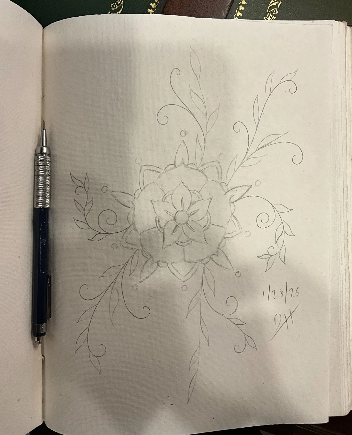 Day 390 of my #drawingaday challenge!
This design is up for grabs as a tattoo! Text me at (864)328-4555 if you&rsquo;re interested, thanks! 🍻 #drawingoftheday #atlantatattooartist #adrawingaday