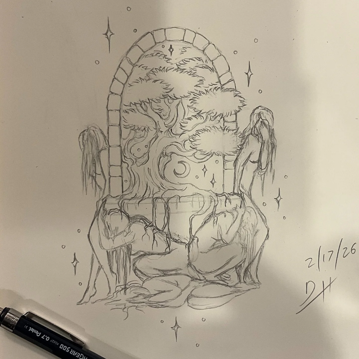 Day 410 of my #drawingaday challenge!
This design is up for grabs as a tattoo! Text me at (864)328-4555 if you&rsquo;re interested, thanks! 🍻 #drawingoftheday #atlantatattooartist #adrawingaday