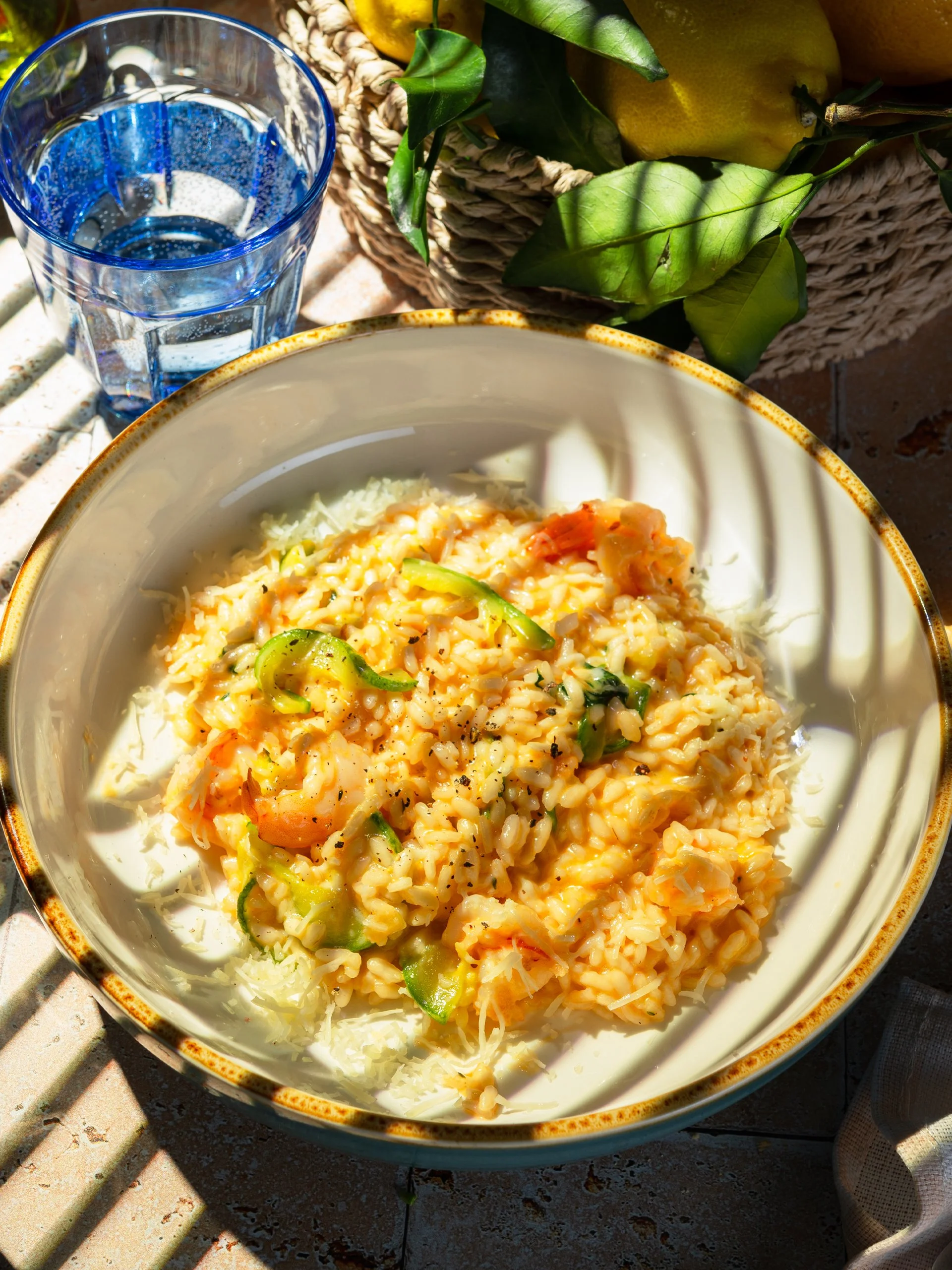 Food Photographer Xenia Rizova – Summer Menu Photoshoot for Italian Cuisine Caffe Ma Va La, Moscow – Risotto with Shrimps