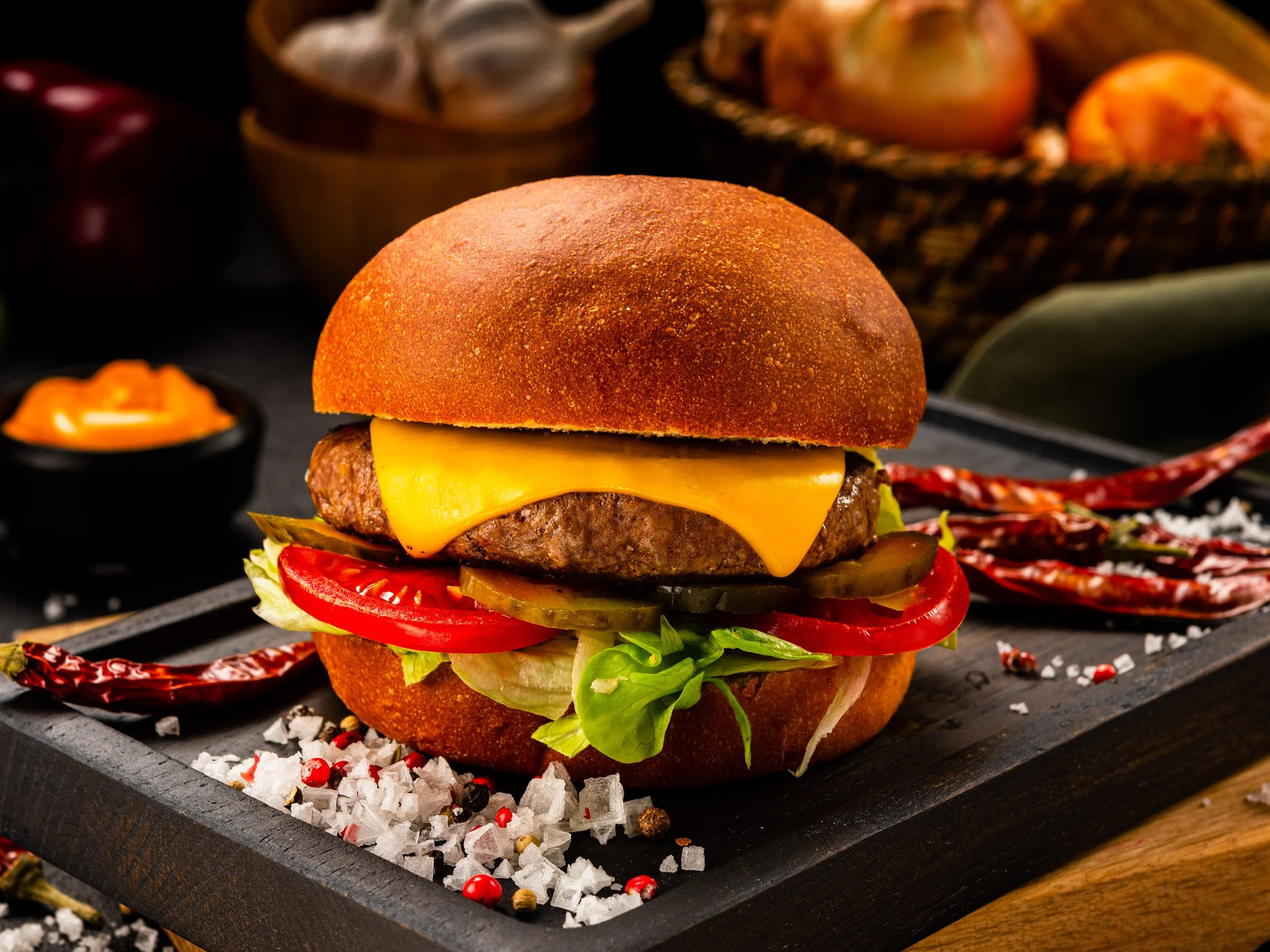 Food Photographer Xenia Rizova – Menu Photoshoot for Restaurant Likes Burger, Moscow – Cheeseburger