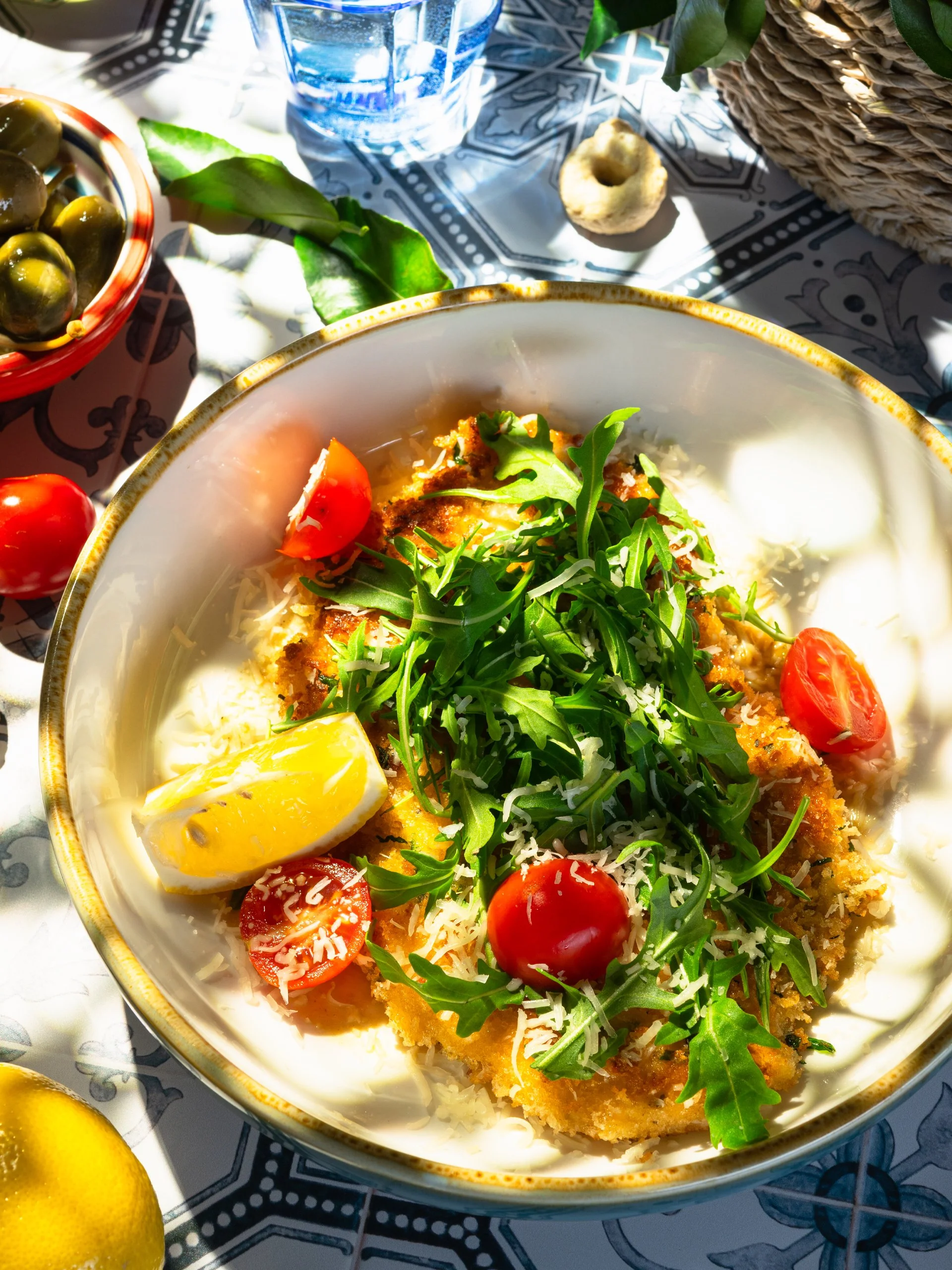 Food Photographer Xenia Rizova – Summer Menu Photoshoot for Italian Cuisine Caffe Ma Va La, Moscow – Schnitzel