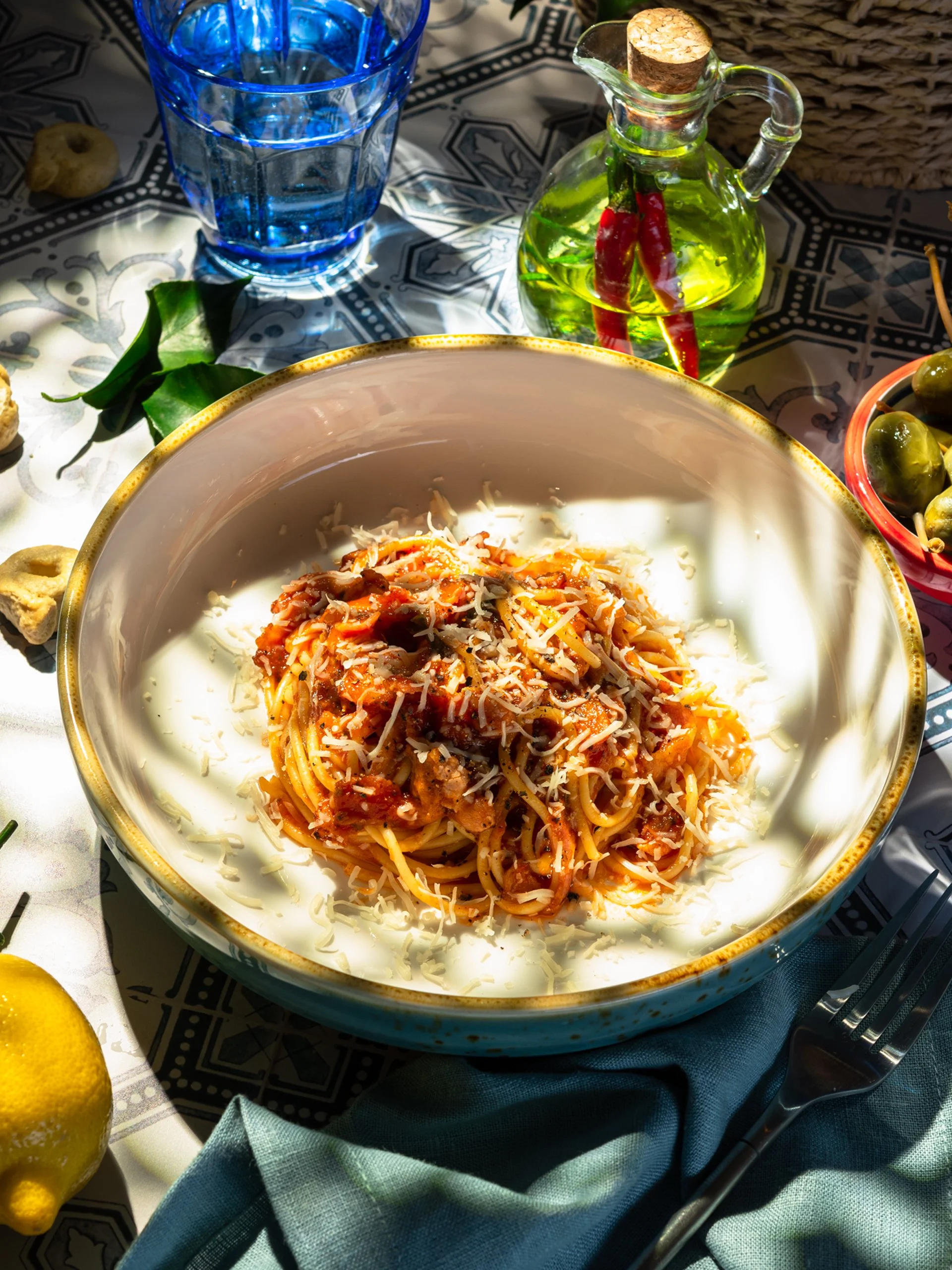 Food Photographer Xenia Rizova – Summer Menu Photoshoot for Italian Cuisine Caffe Ma Va La, Moscow –Ragout Pasta