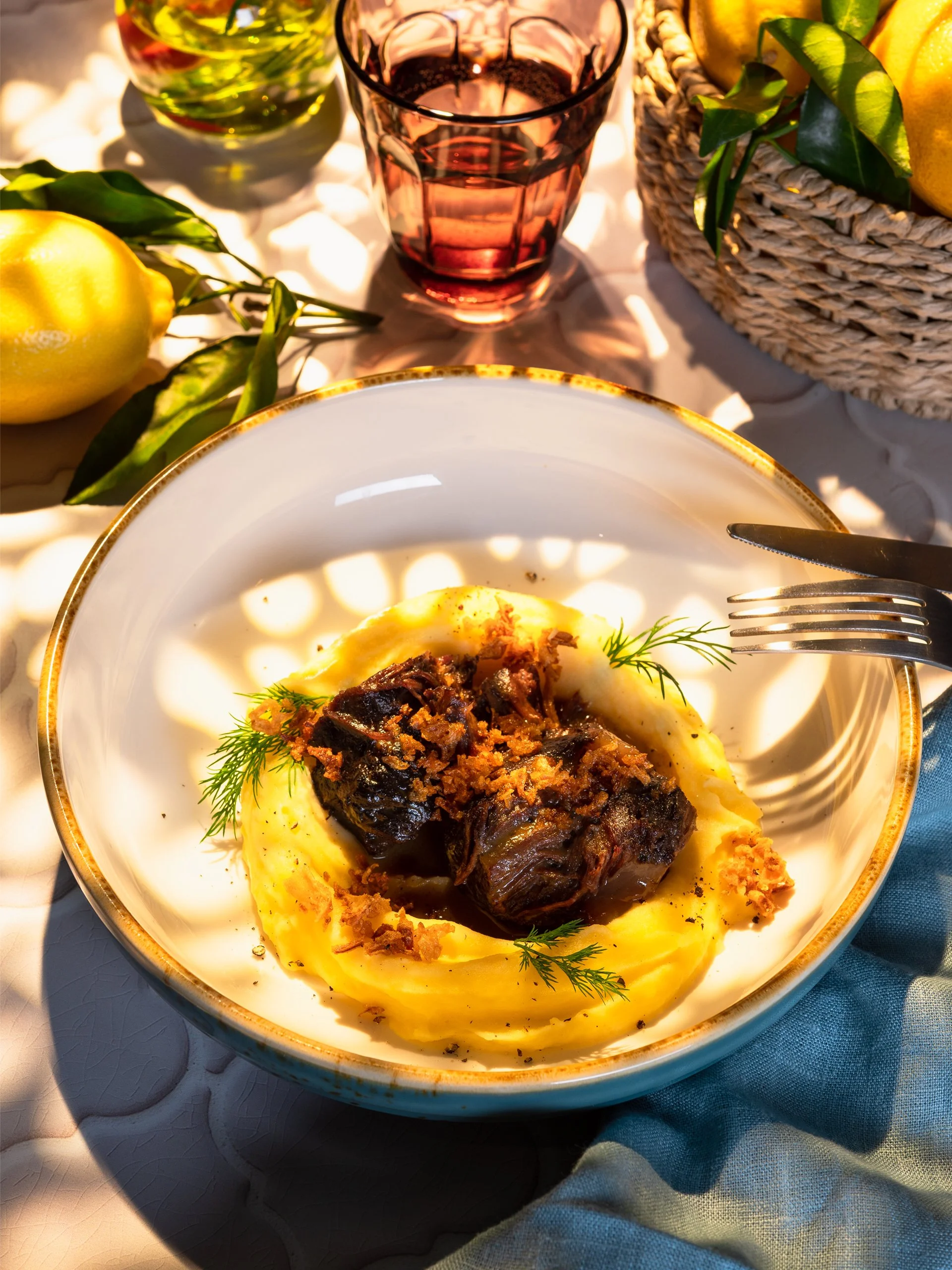Food Photographer Xenia Rizova – Summer Menu Photoshoot for Italian Cuisine Caffe Ma Va La, Moscow – Stewed Beef