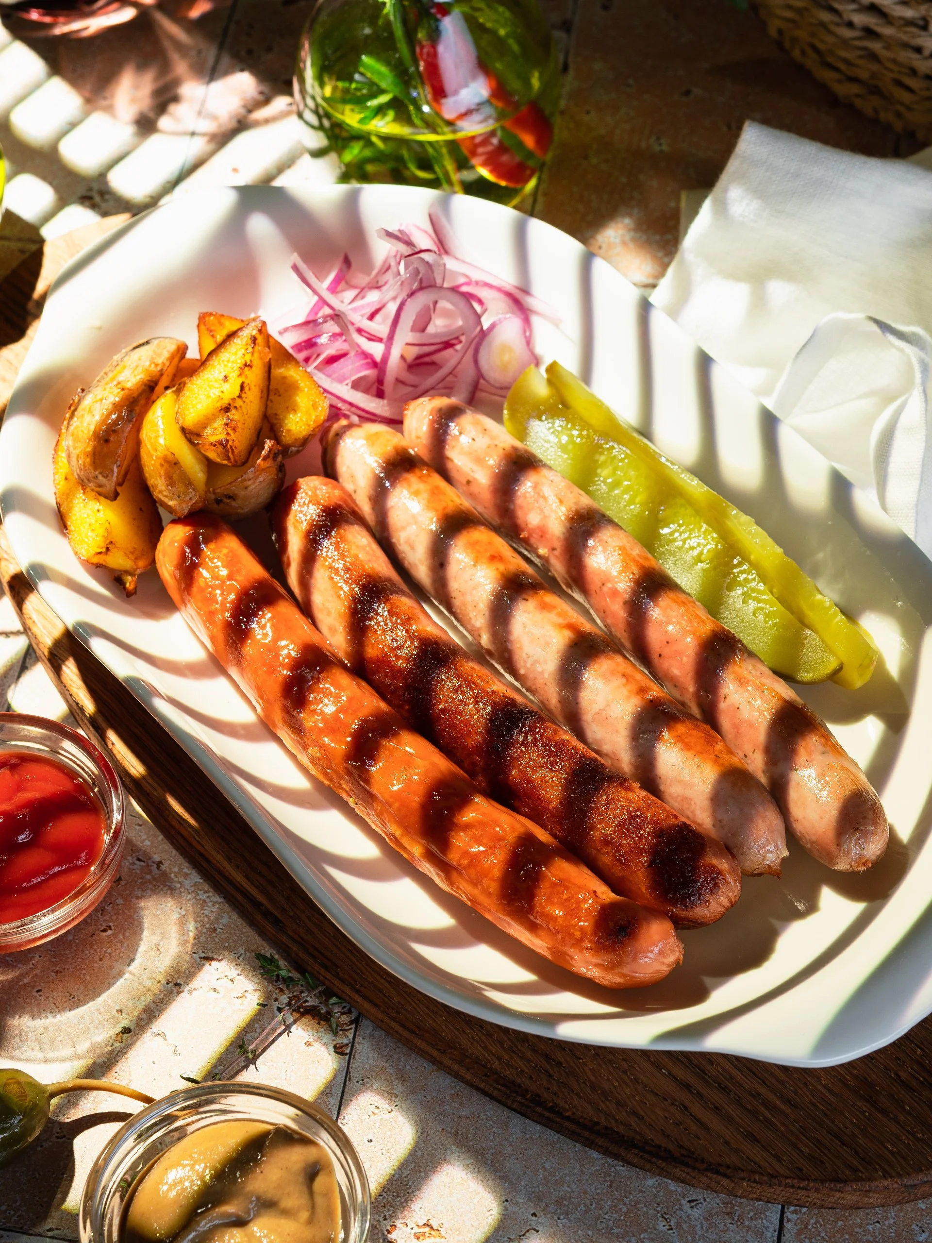 Food Photographer Xenia Rizova – Summer Menu Photoshoot for Italian Cuisine Caffe Ma Va La, Moscow – Assorted Sausages