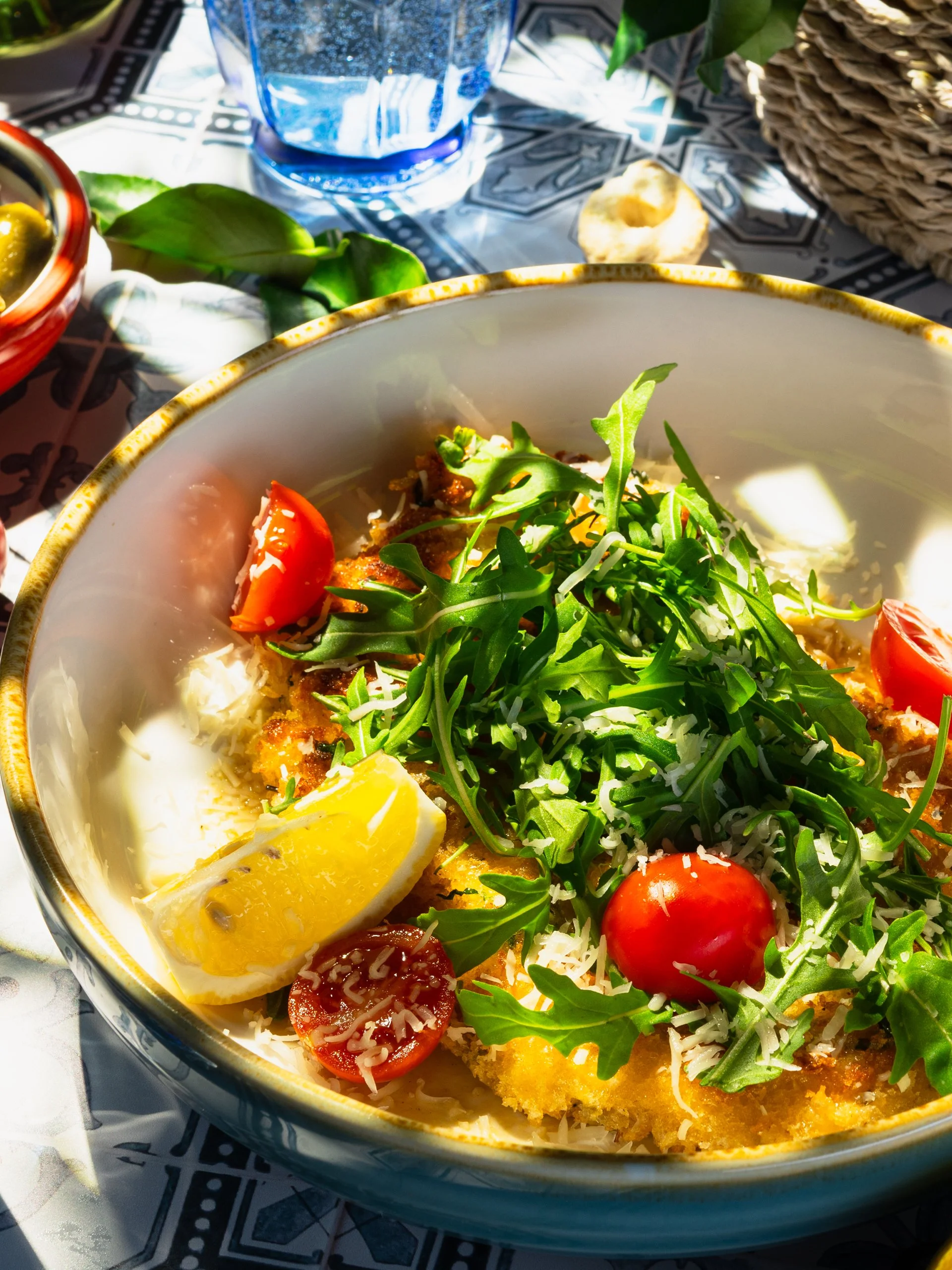 Food Photographer Xenia Rizova – Summer Menu Photoshoot for Italian Cuisine Caffe Ma Va La, Moscow – Schnitzel