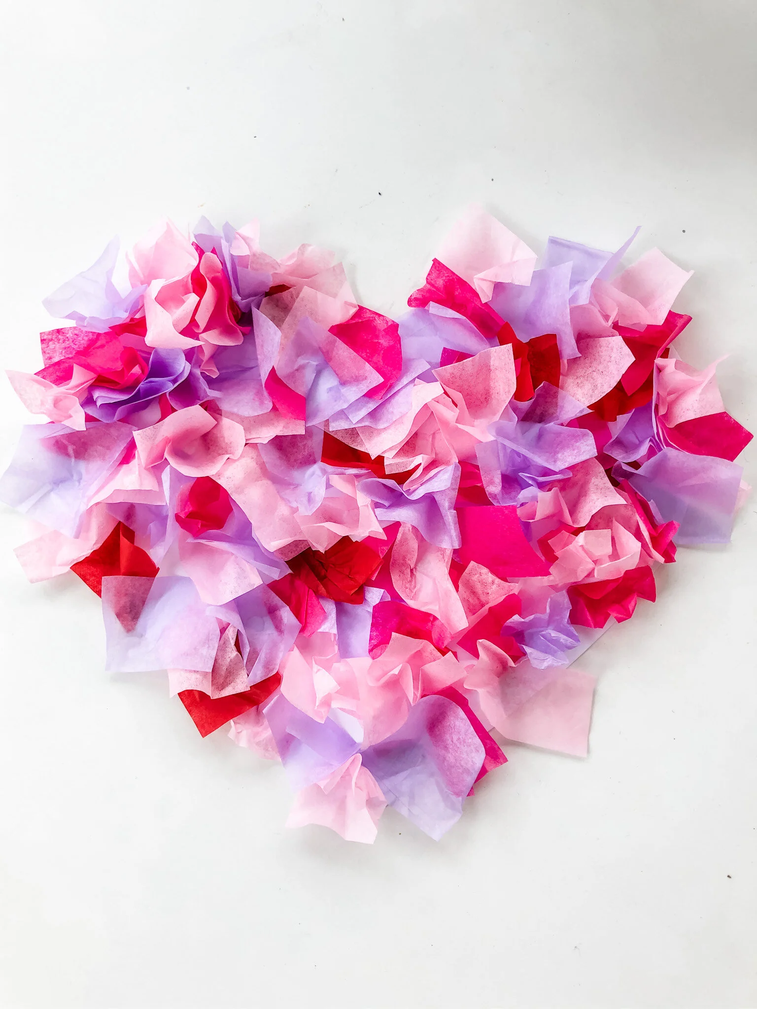 Tissue Paper Heart — The Crafty Mommy