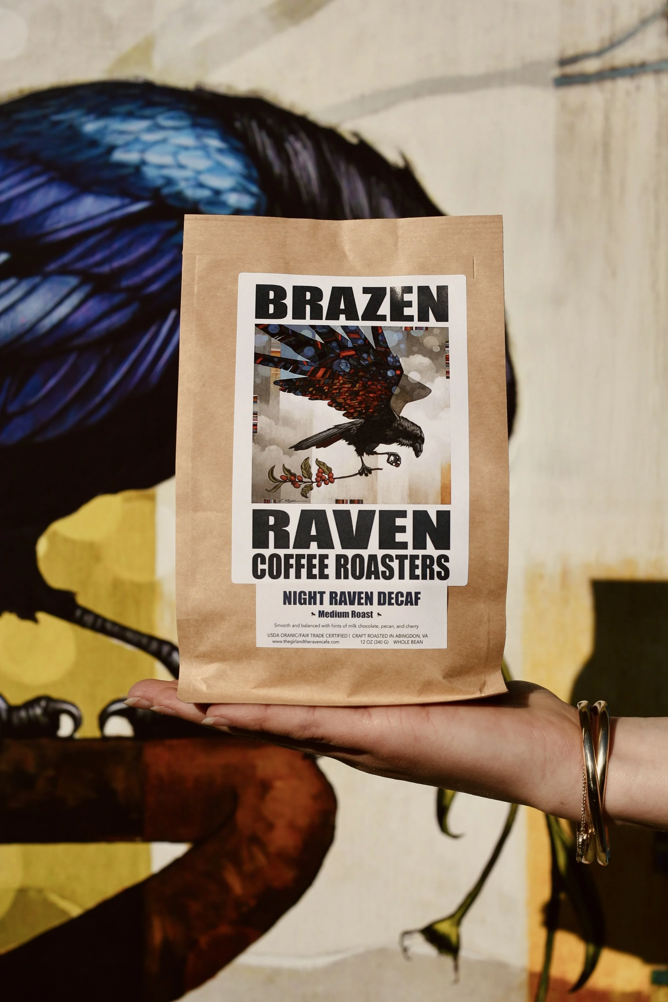 Night Raven Decaf ~ Medium Roast