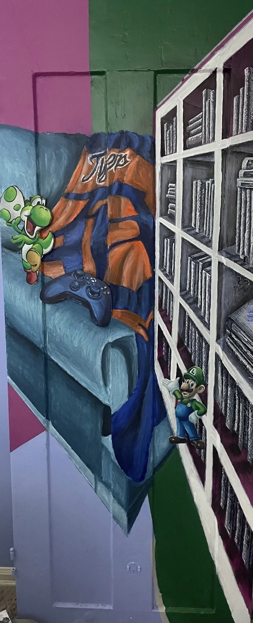 "Media Play" Mixed Media on a door